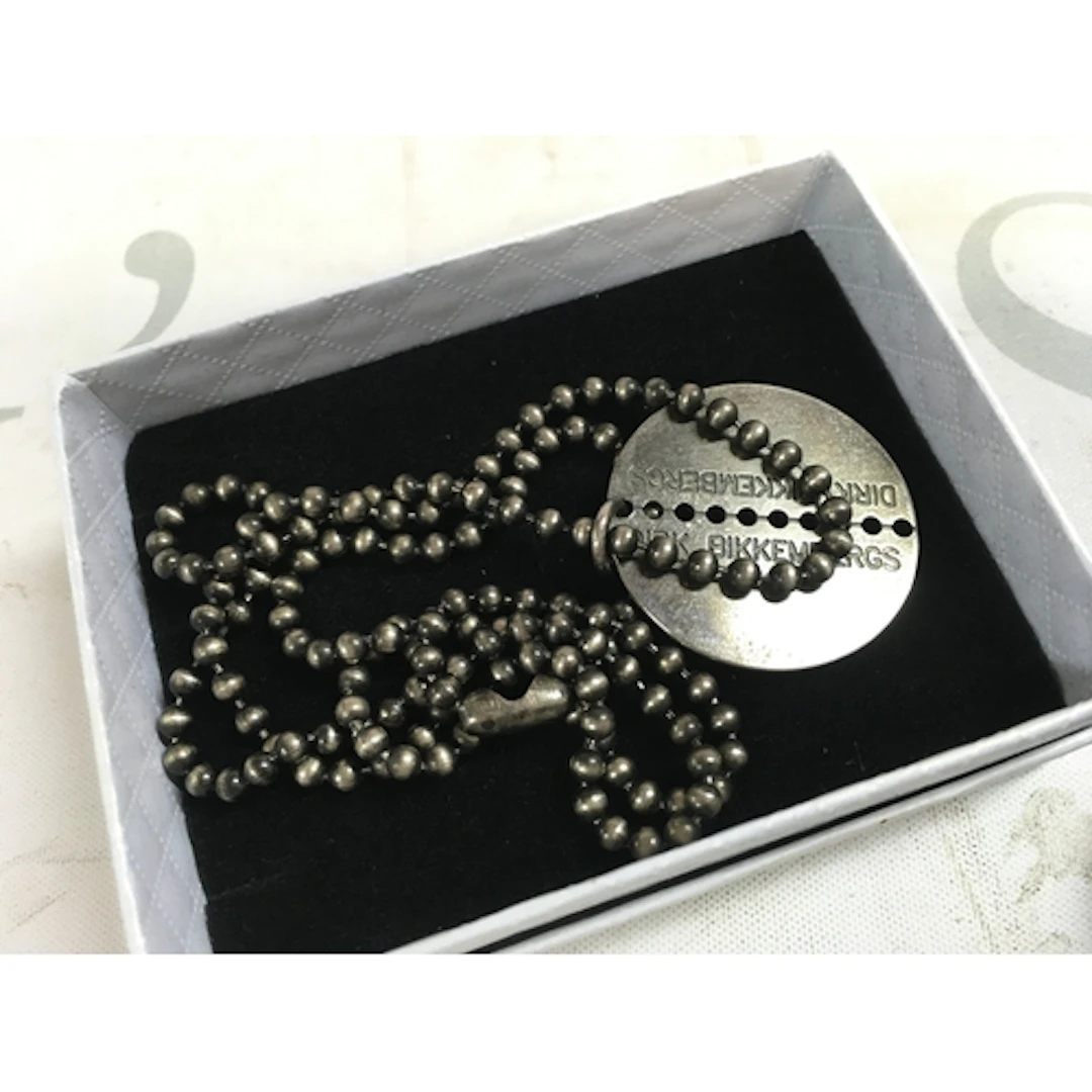 Dirk Bikkembergs pendant + chain Belgium