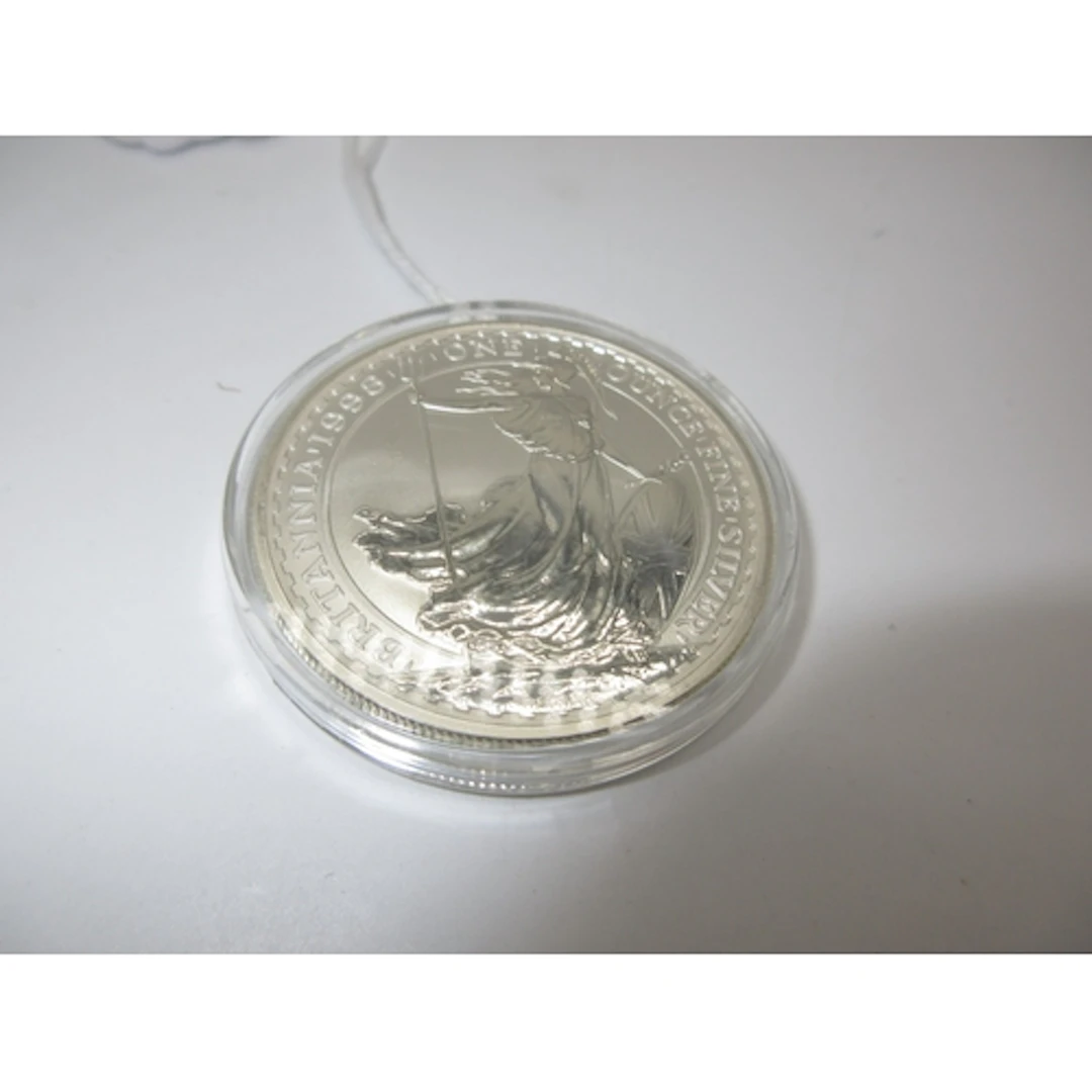 Britannia 1998 One Ounce Fine Silver £2 Coin