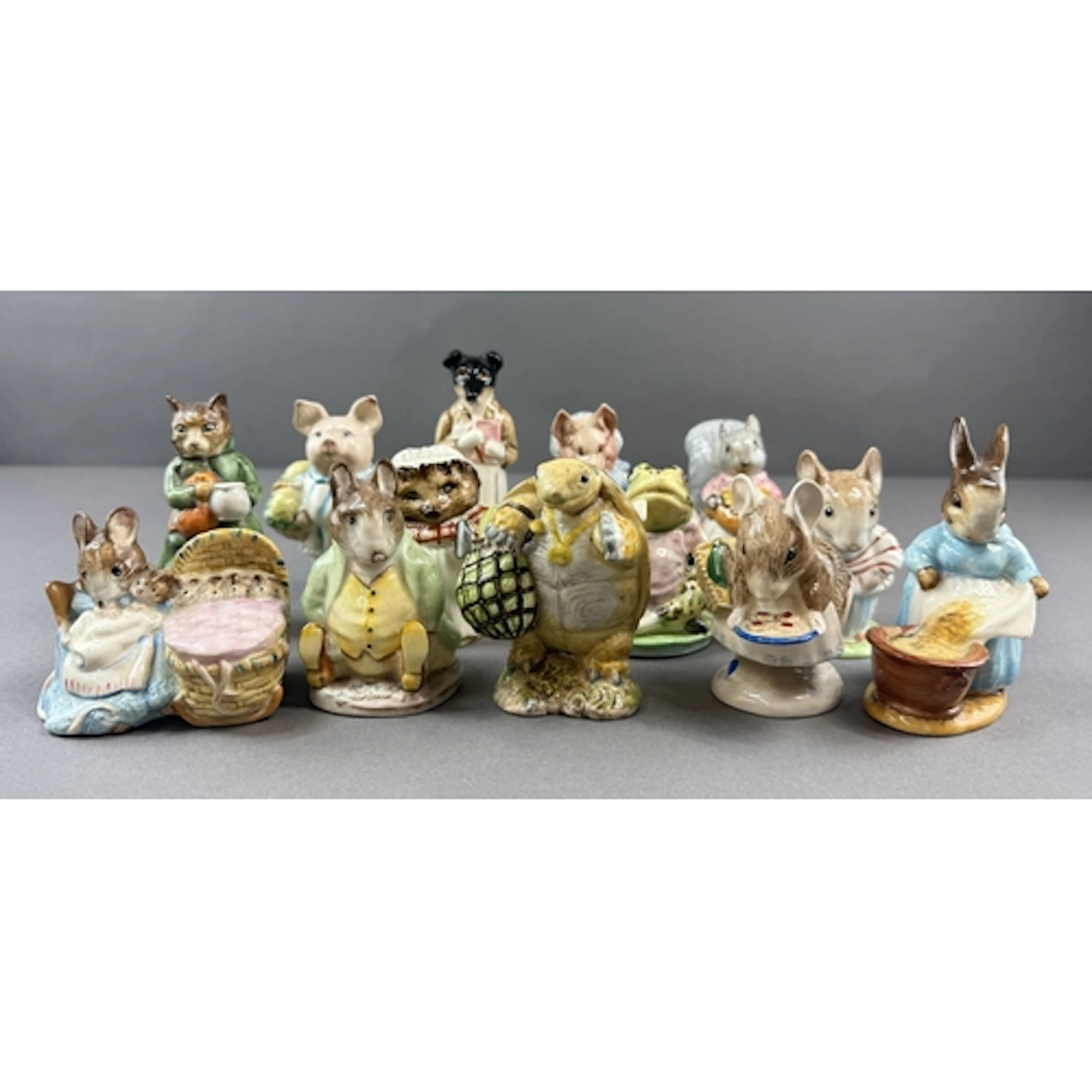 Ceramics: Beswick Beatrix Potter figures, Old Mr. Brown, Mrs...