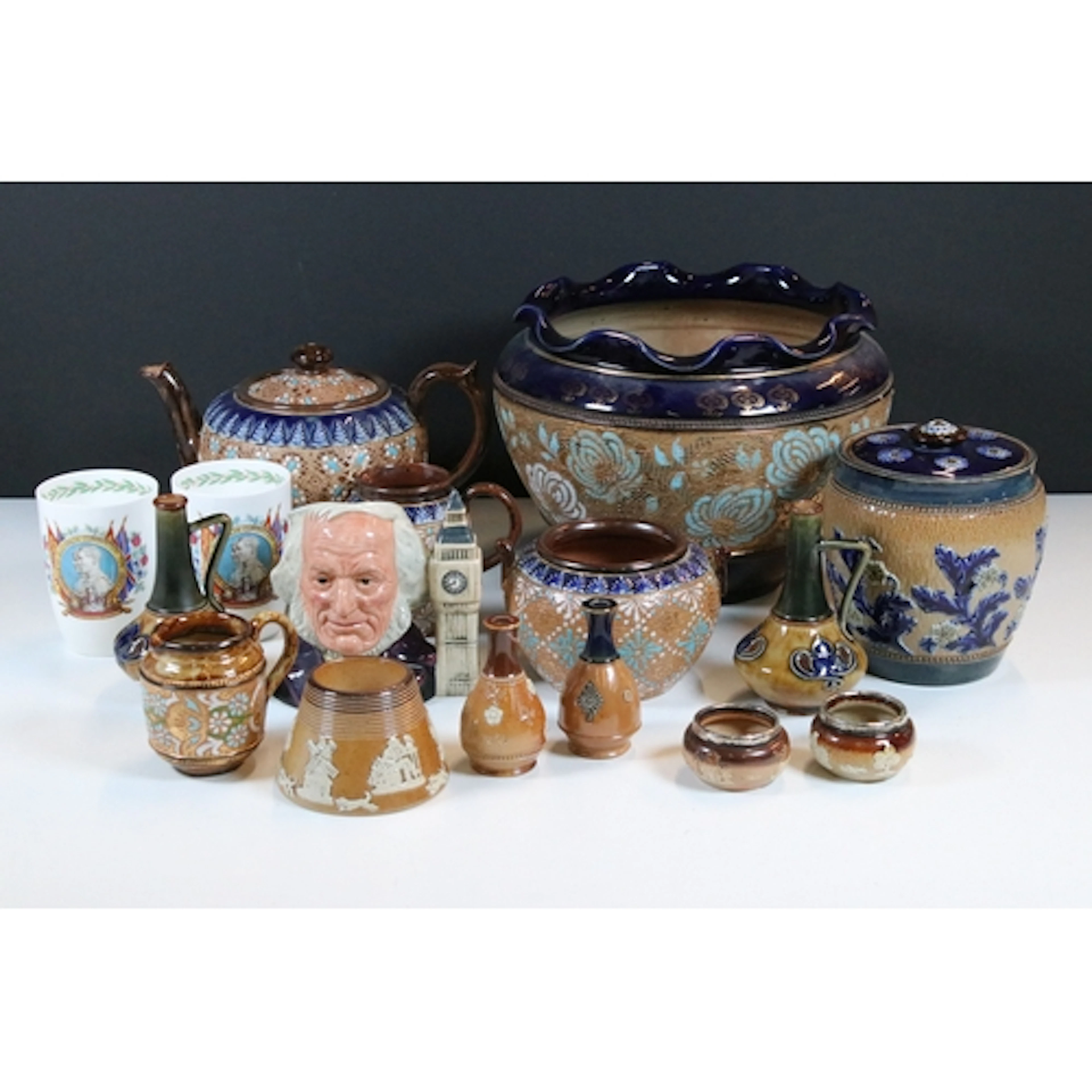 Collection of Doulton stoneware, to comprise Royal Doulton S...