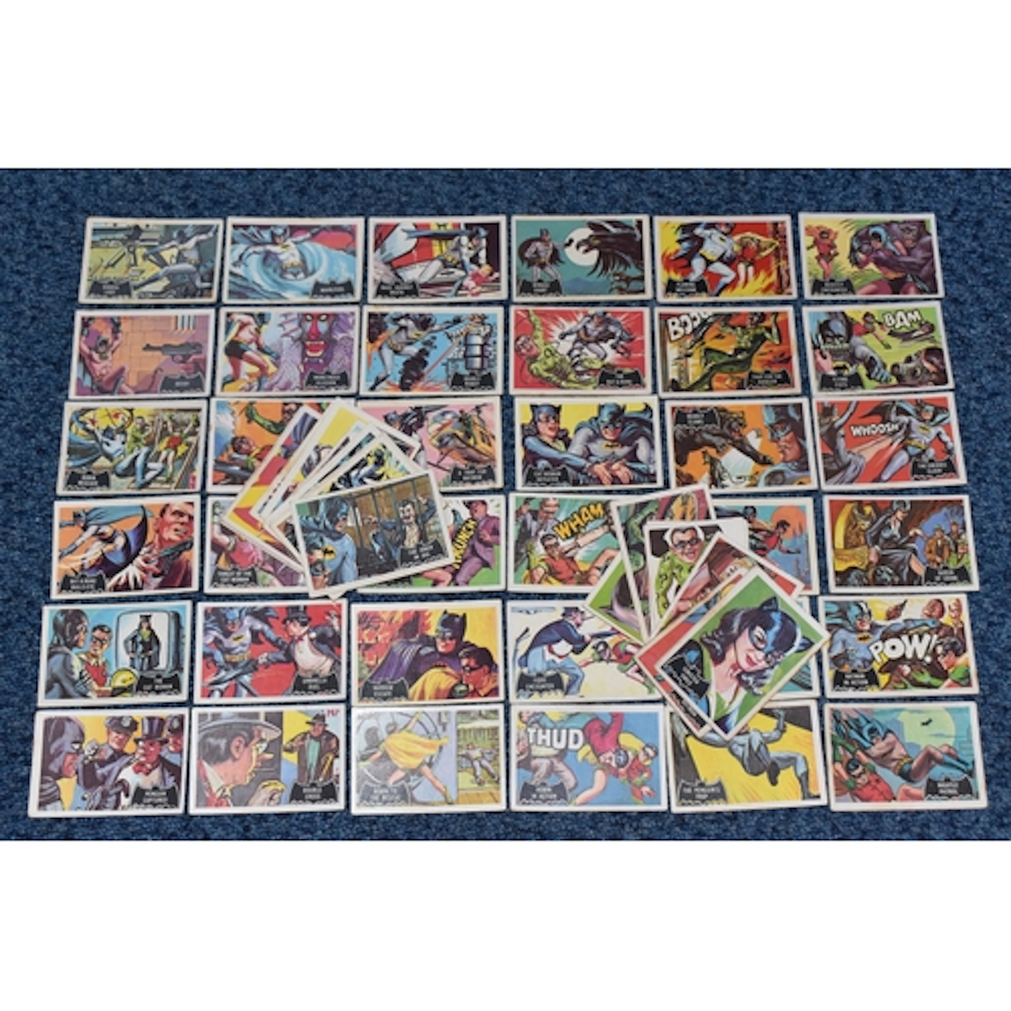 1966 BATMAN BLACK BAT TRADING CARDS 55/55 one of the first B...
