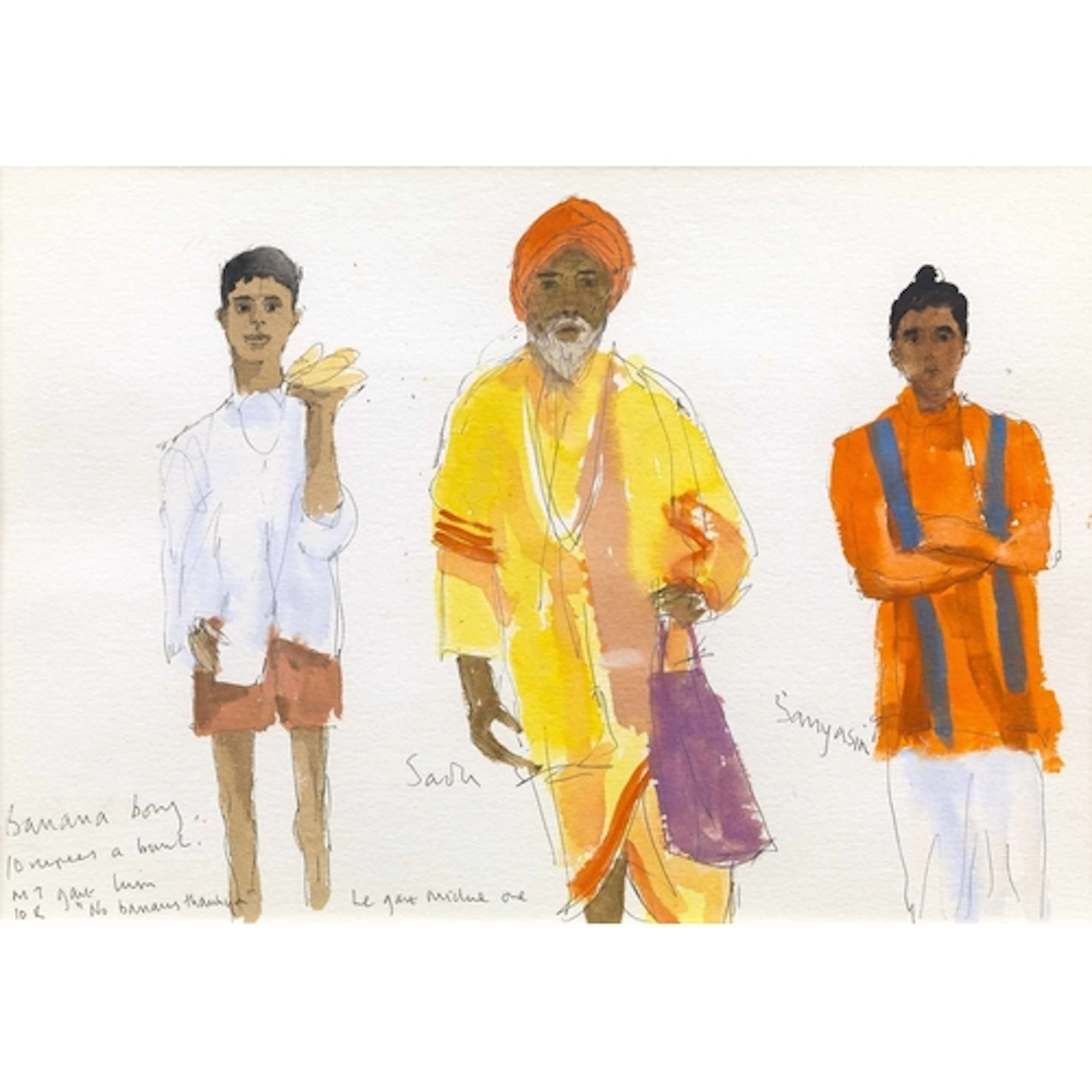 § John MILLER (1931-2002) Sadu - Banana Seller (Character) G...