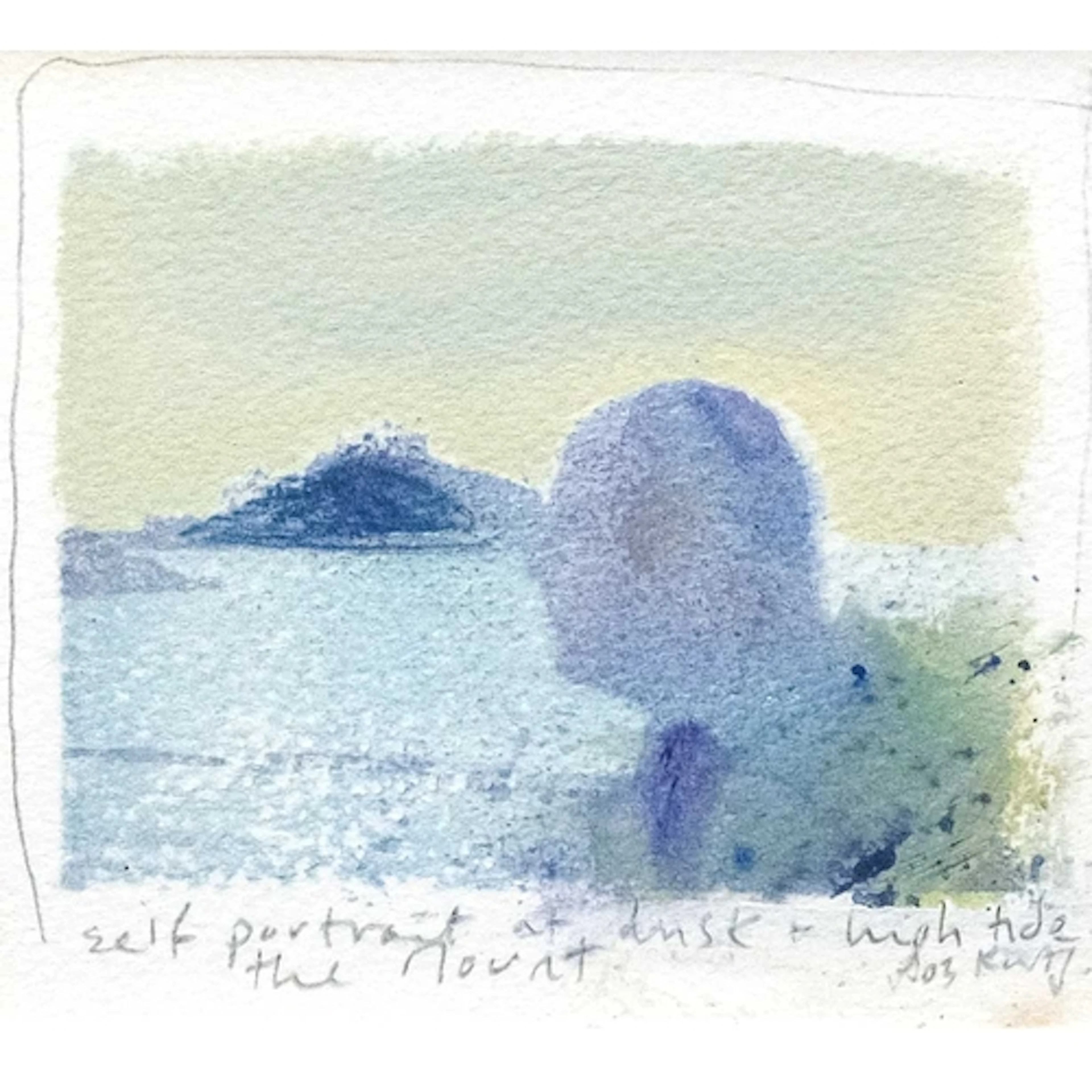 § Kurt JACKSON (1961) Self Portrait at Dusk and High Tide, S...