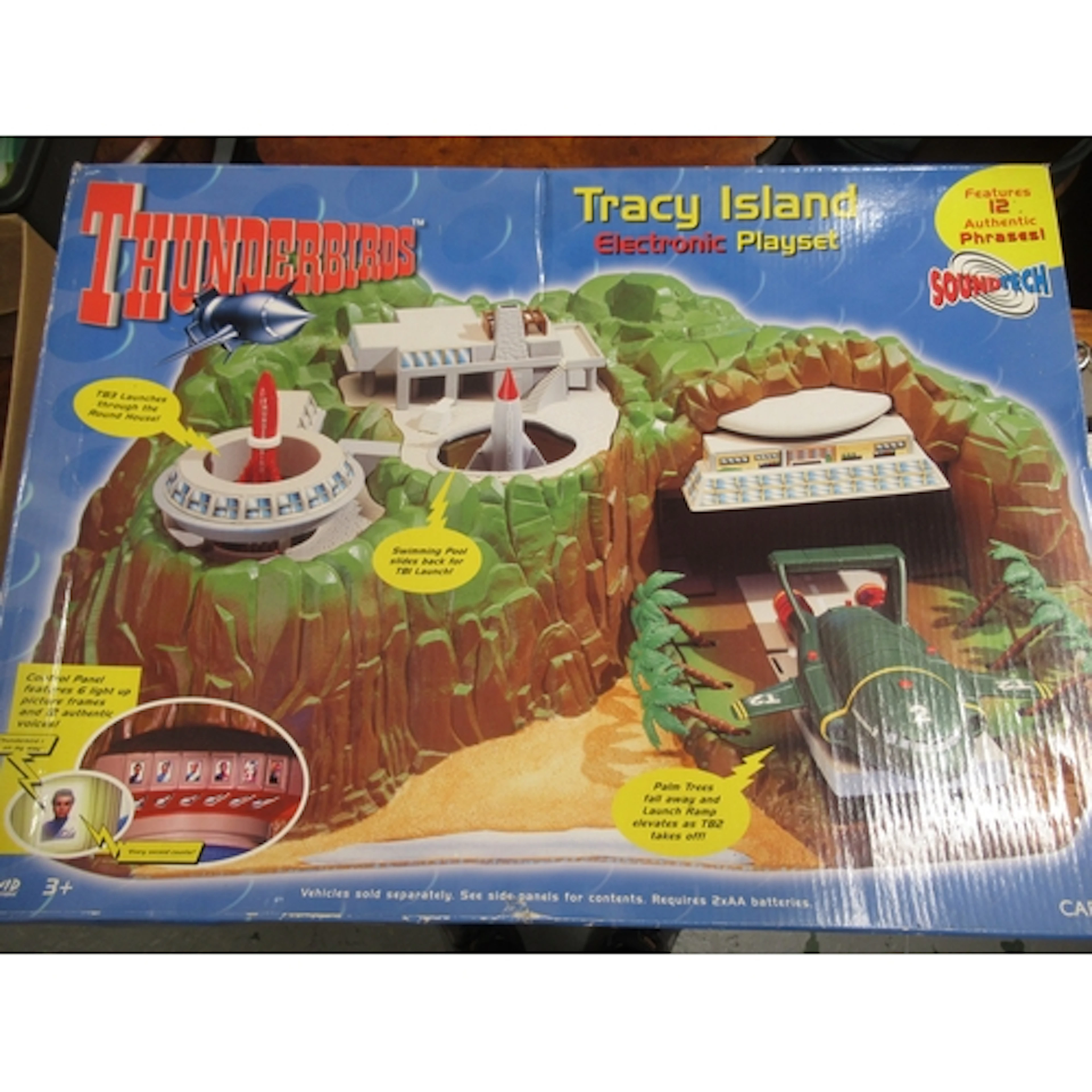Thunderbirds Tracy Island electronic play set, in original b...