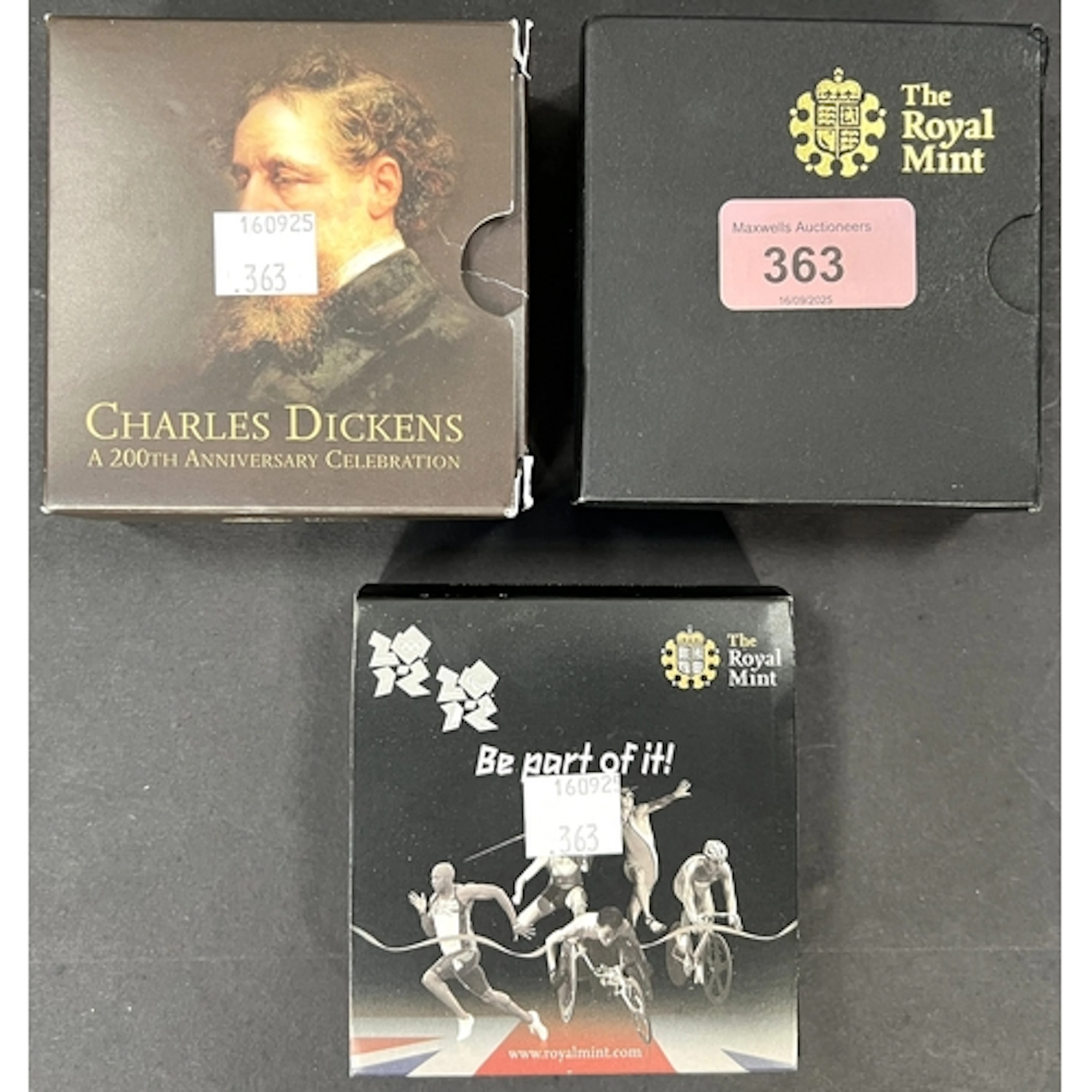 Boxed GB Royal Mint silver proof piedfort £2 coins: 2011 Mar...