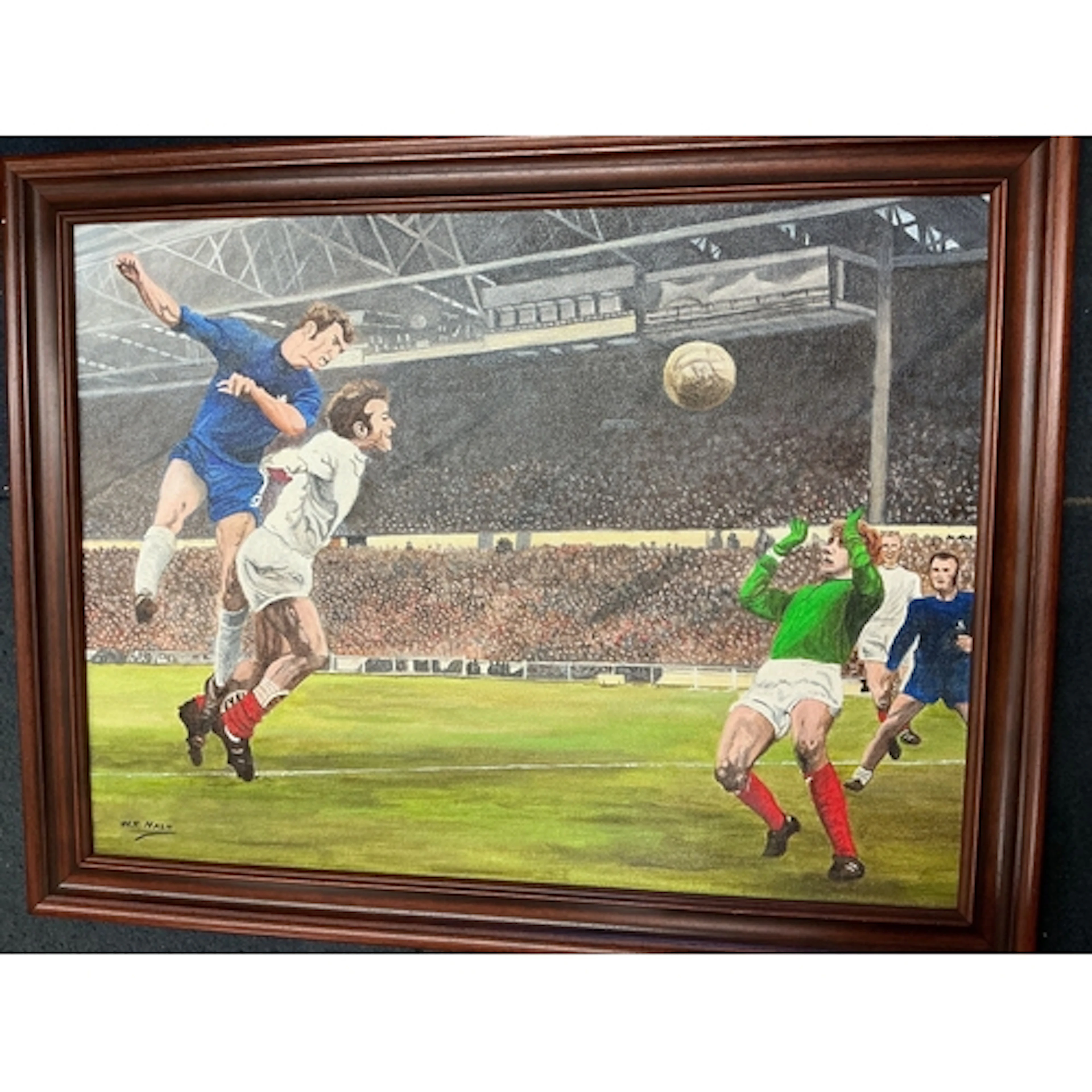 Chelsea 1970 FA Cup Final Football Painting: Oil painting on...