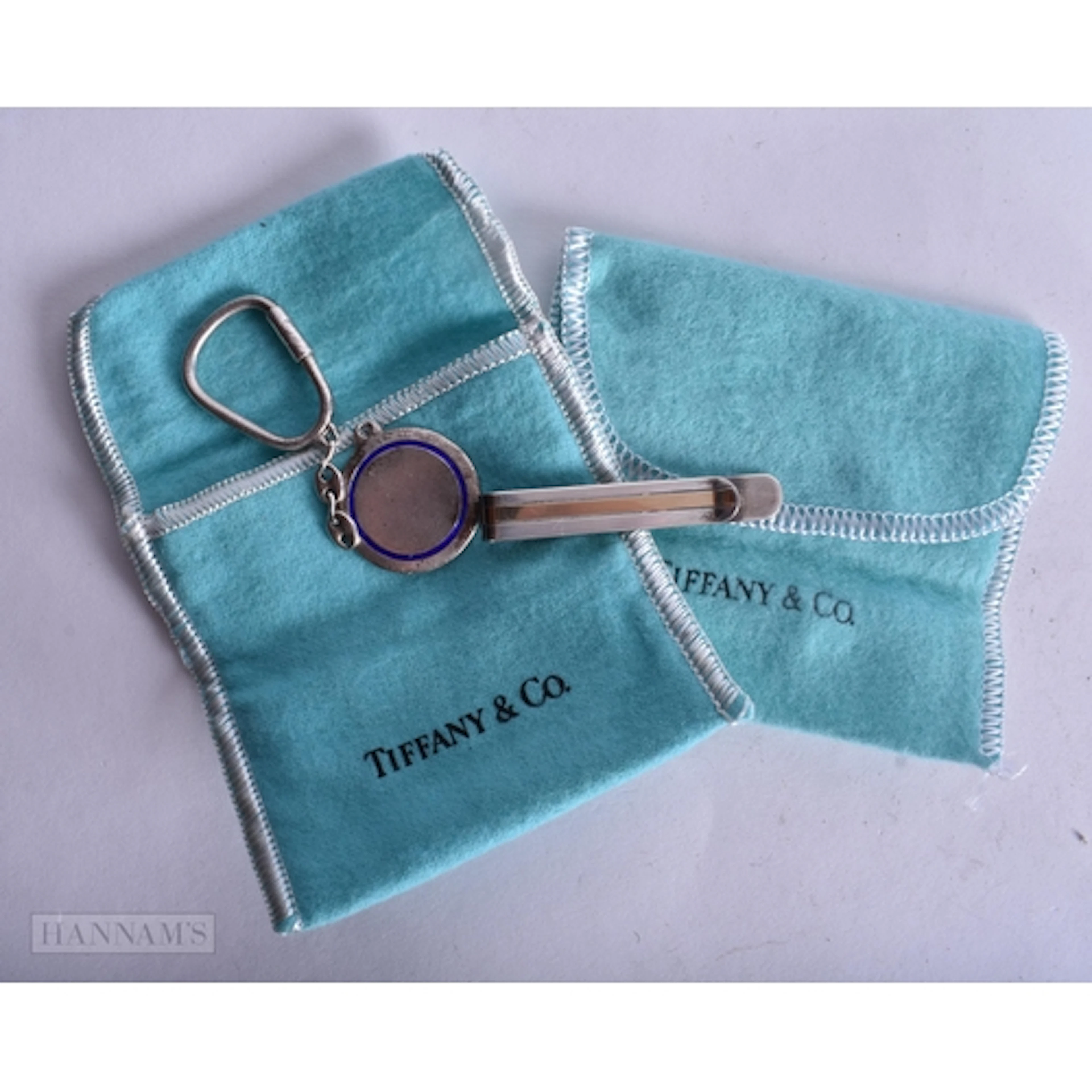A Tiffany & Co Sterling Silver and 14 Carat Gold Tie Clip to...