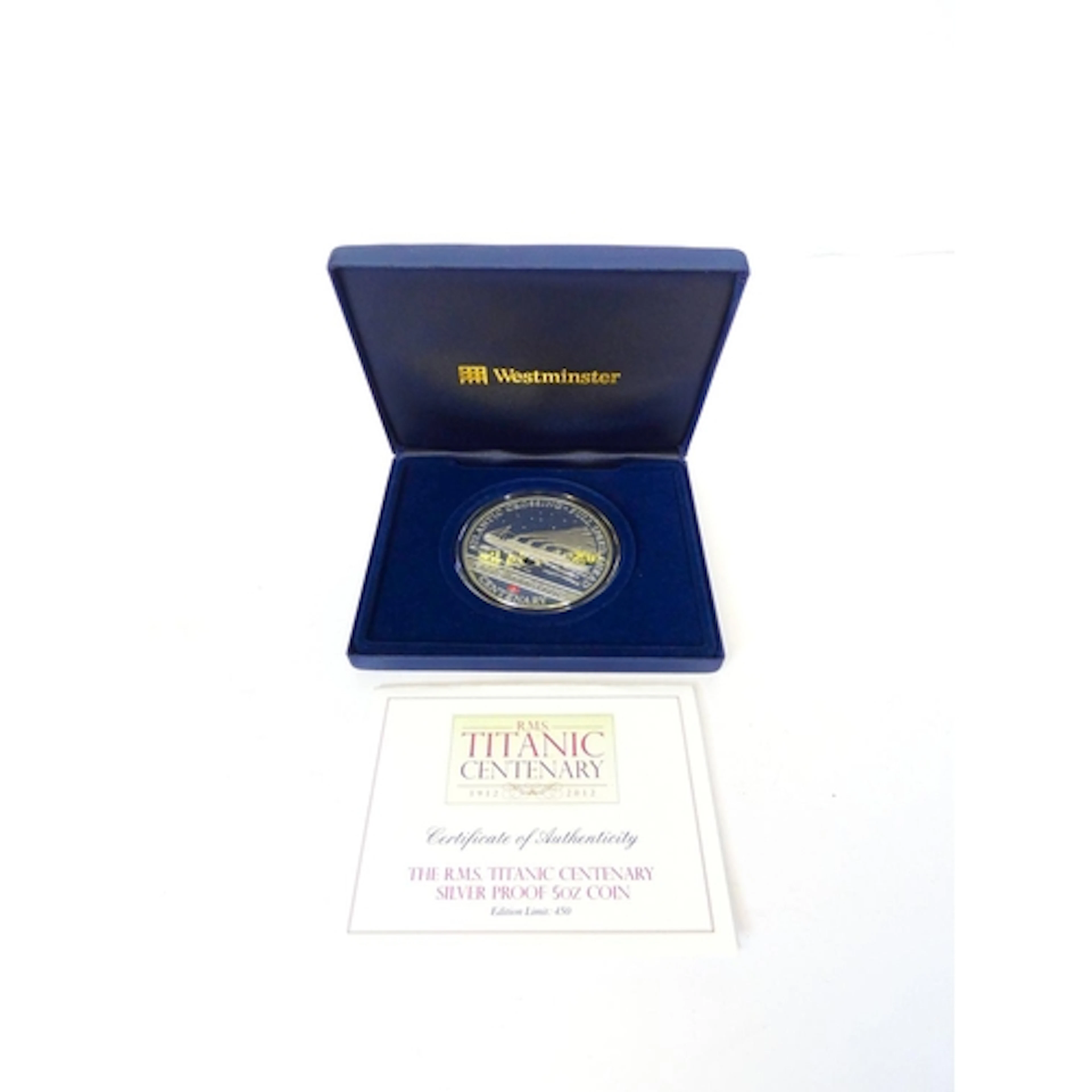 2012 sterling silver 5 Oz RMS Titanic Centenary commemorativ...