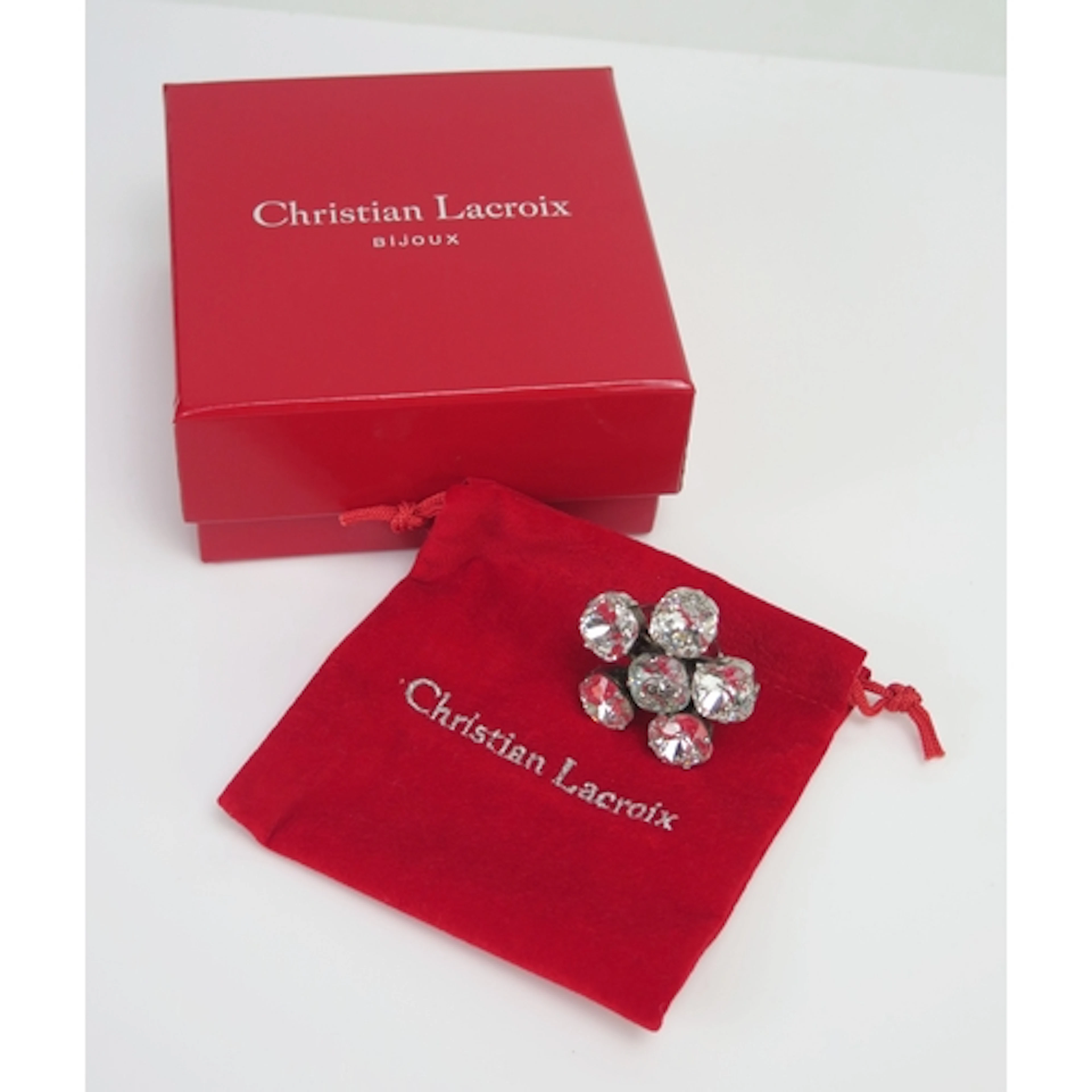 A Christian Lacroix paste ring, c. 38mm wide, size L