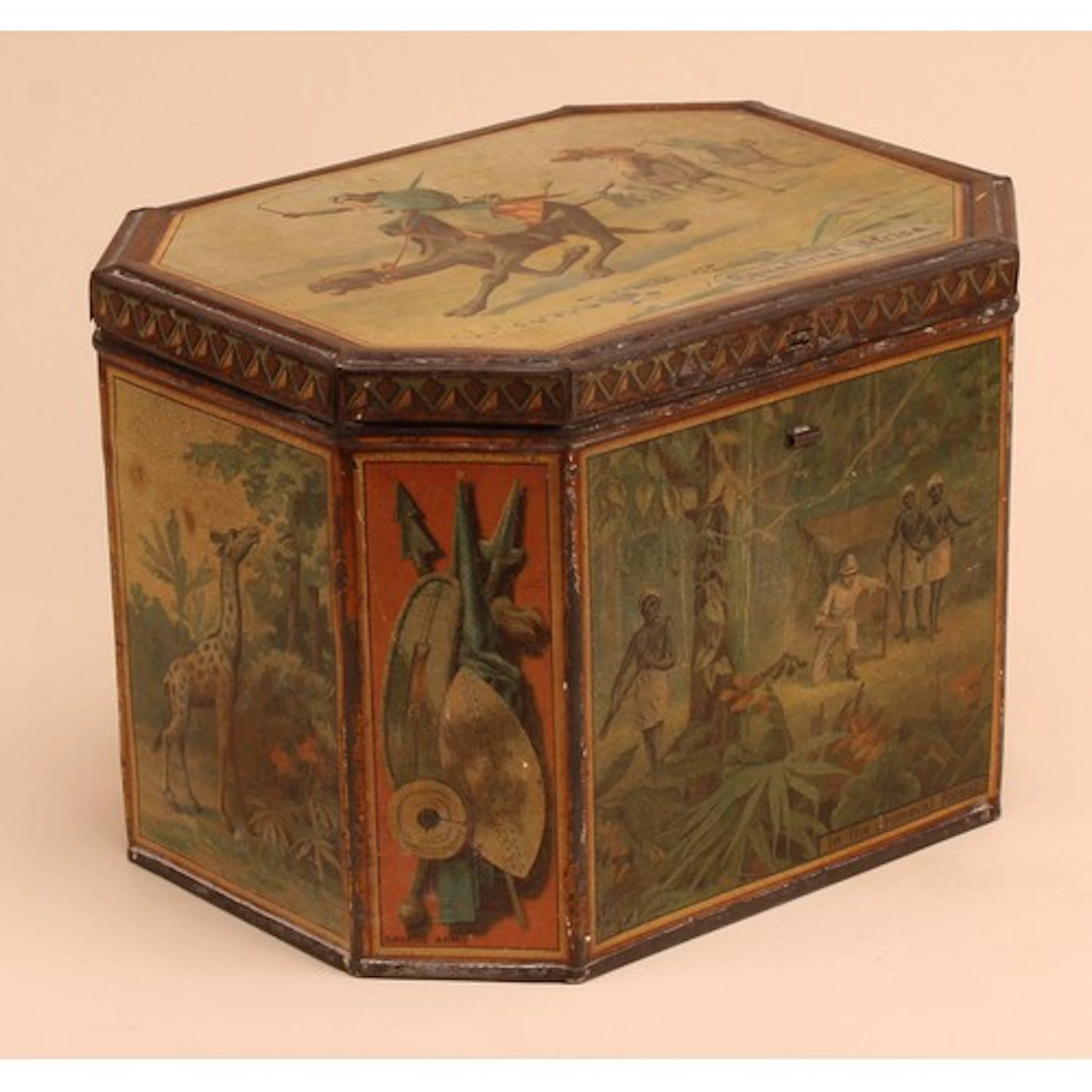 Advertising Tins - a canted rectangular pictorial tin, Keen'...