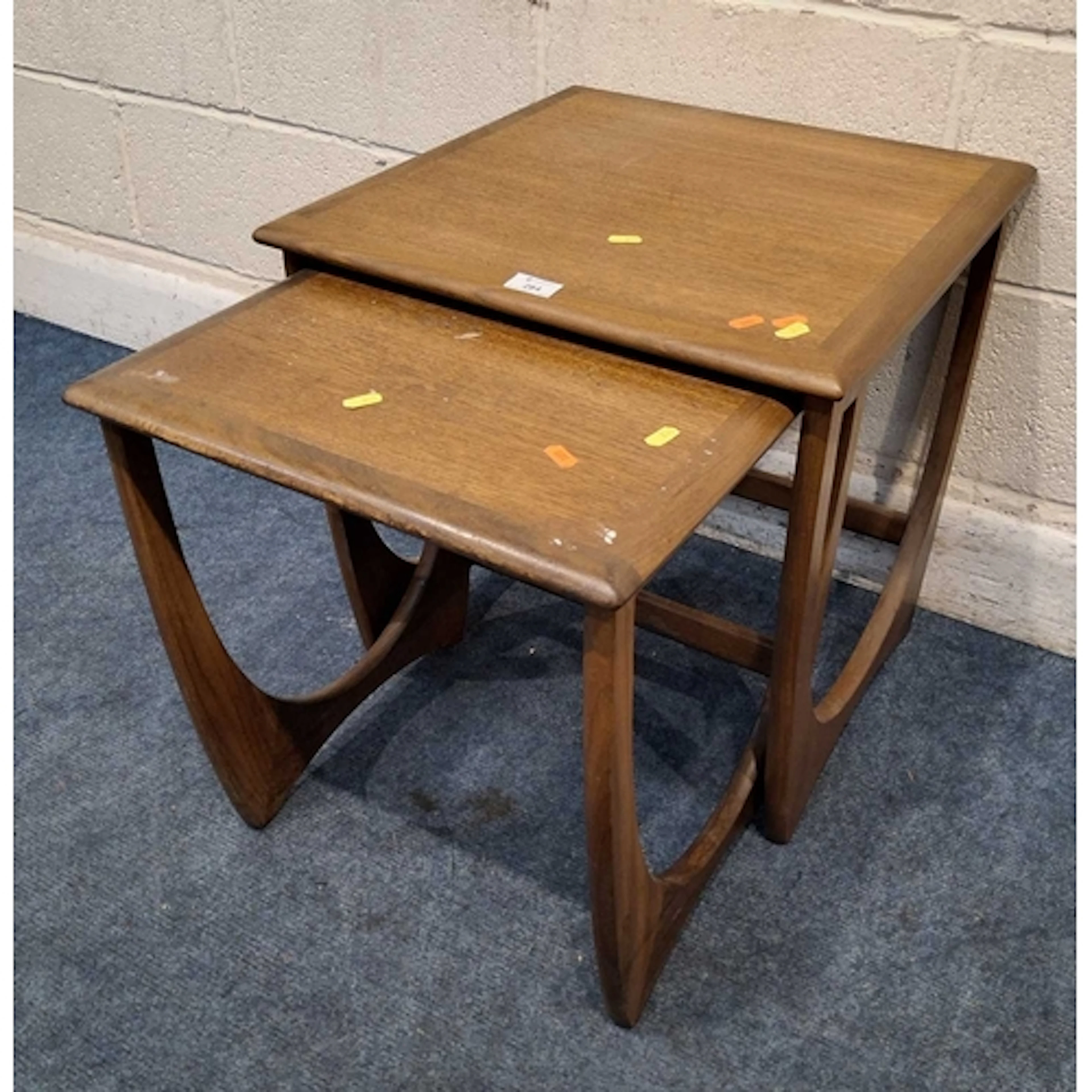 G PLAN FRESCO, A MID-CENTURY TEAK NEST OF TWO TABLES (large...