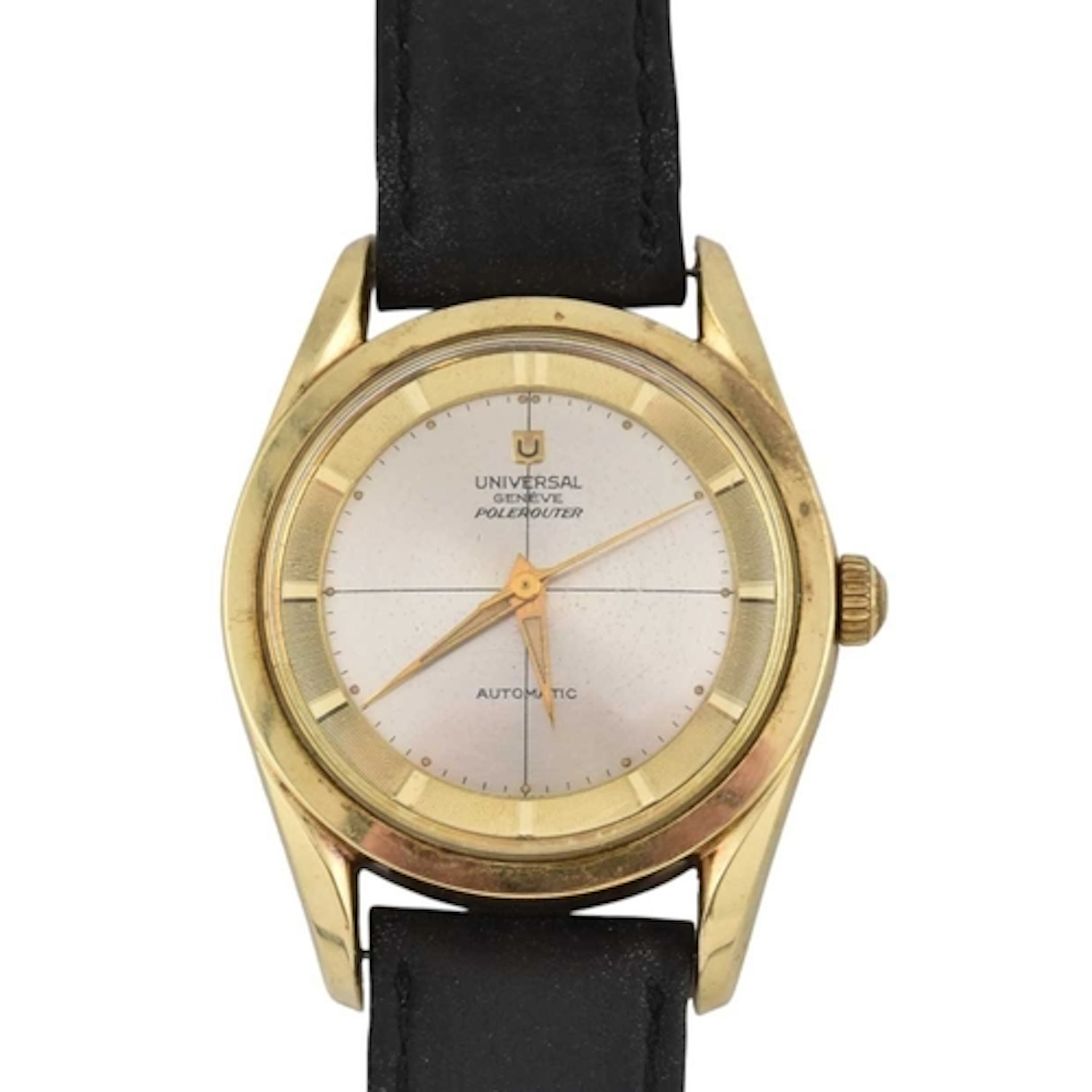 1950s Universal Polerouter wristwatch. The watch with champg...