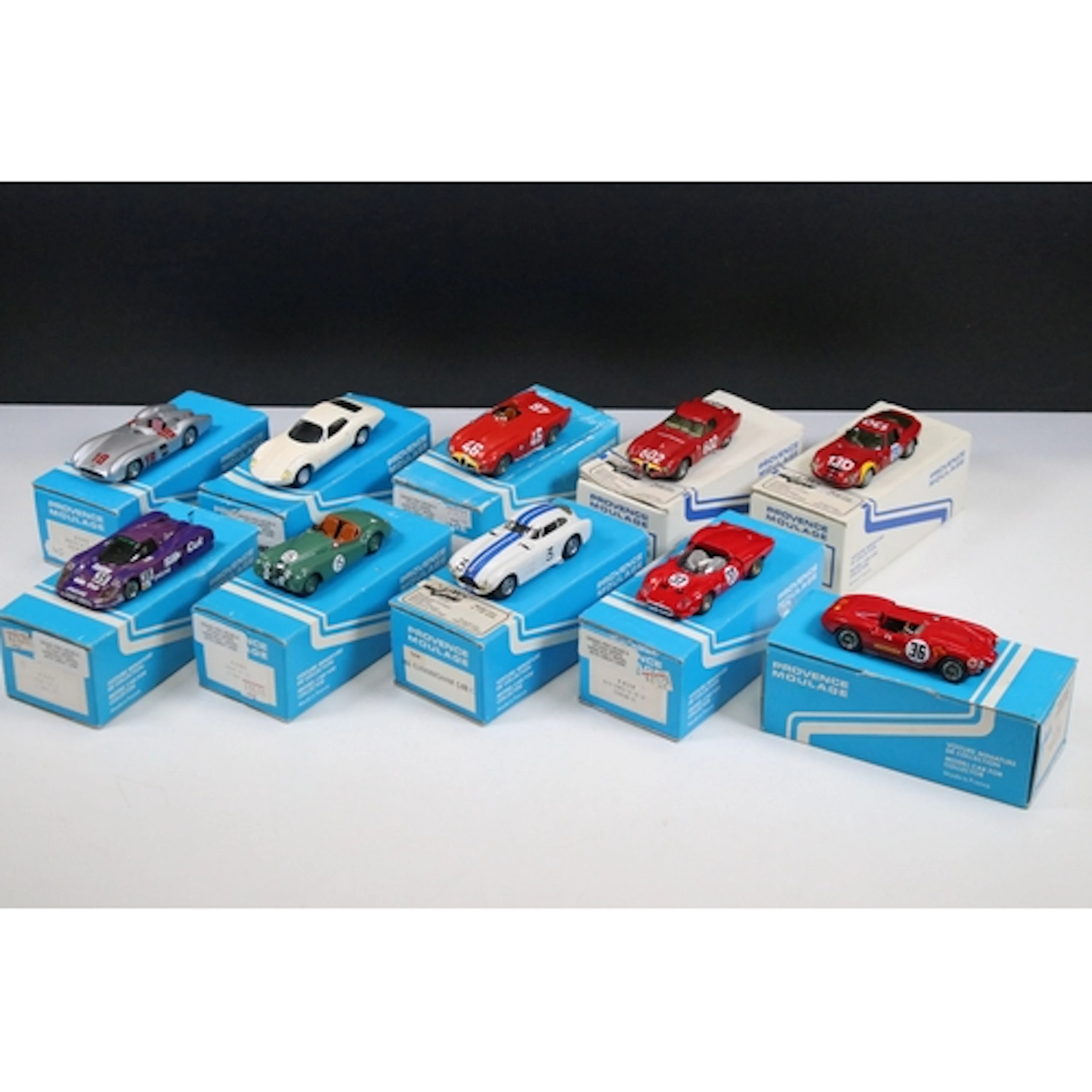 Ten boxed Provence Moulage hand built diecast models to incl...