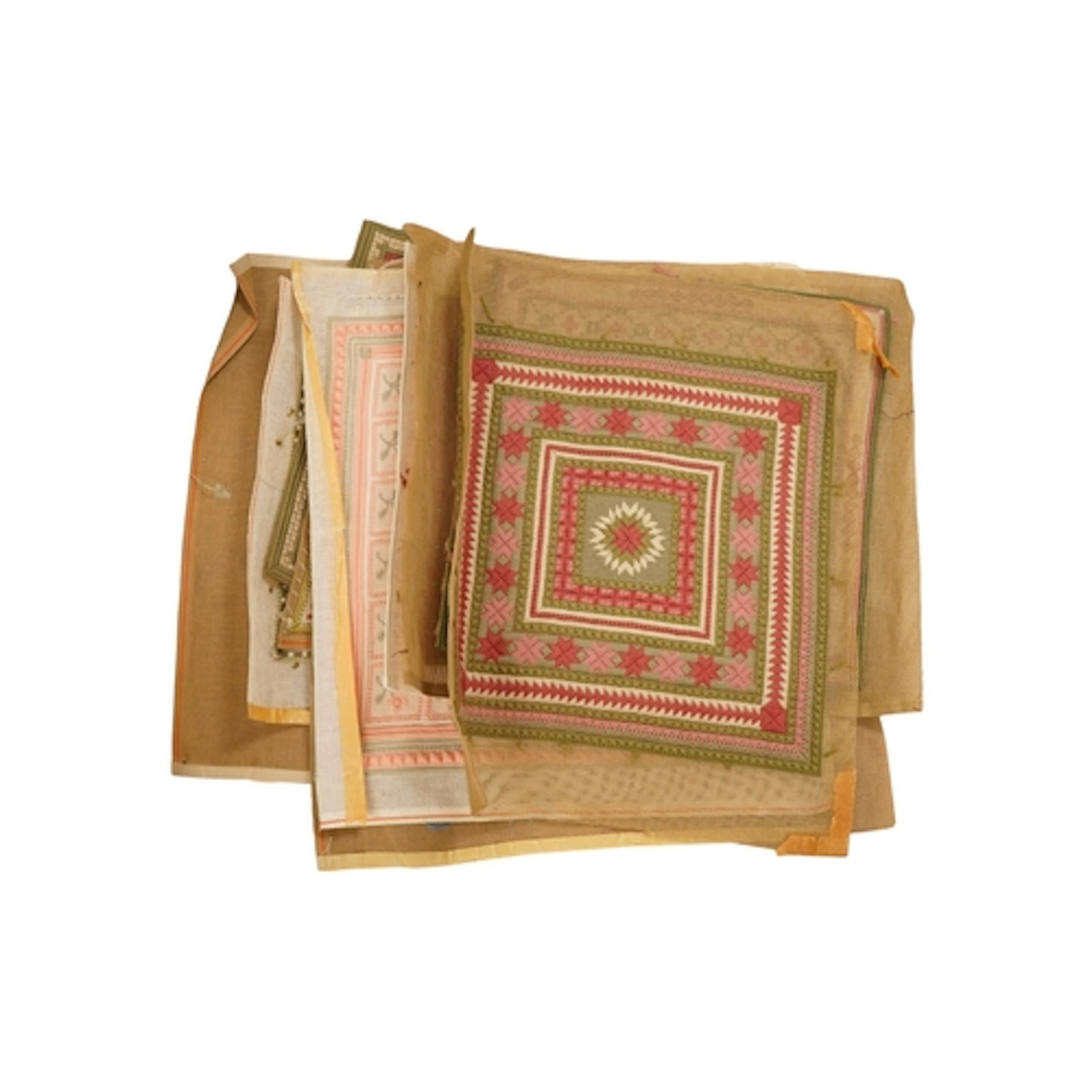 Ten assorted tapestry panels