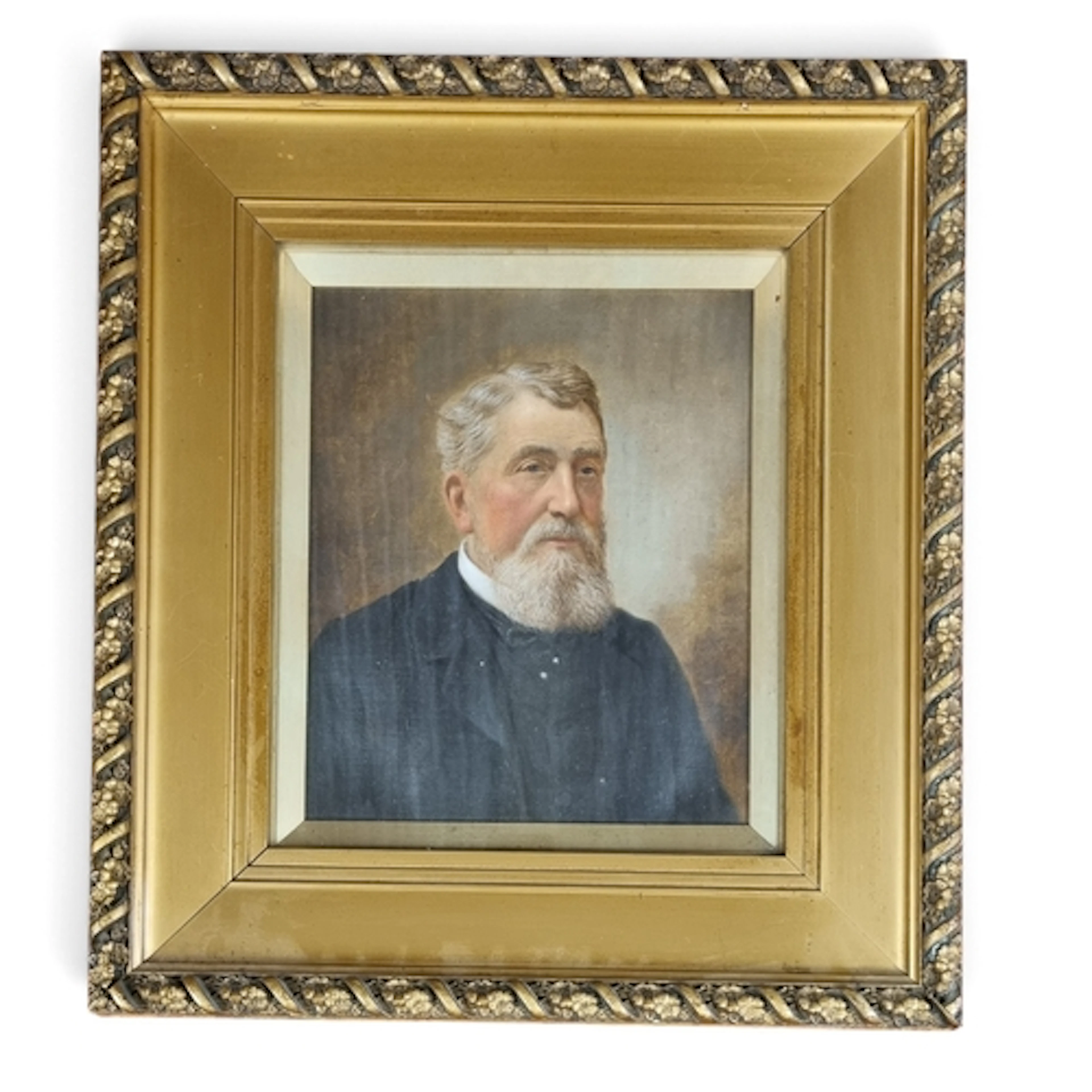 A 19th Century Oil on Canvas of a bearded Gentleman, no appa...