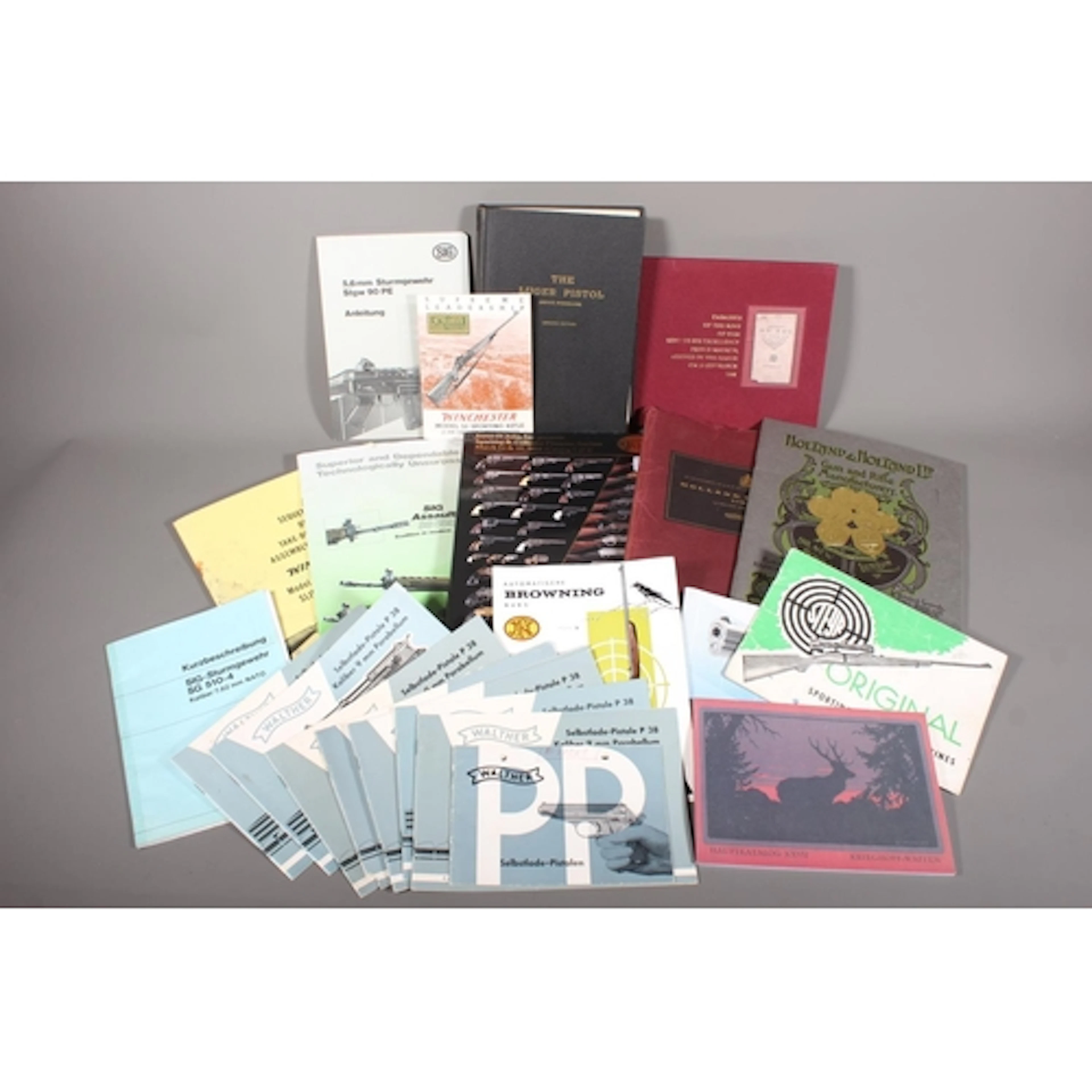 Firearms interest catalogues, books and pamphlets to include...