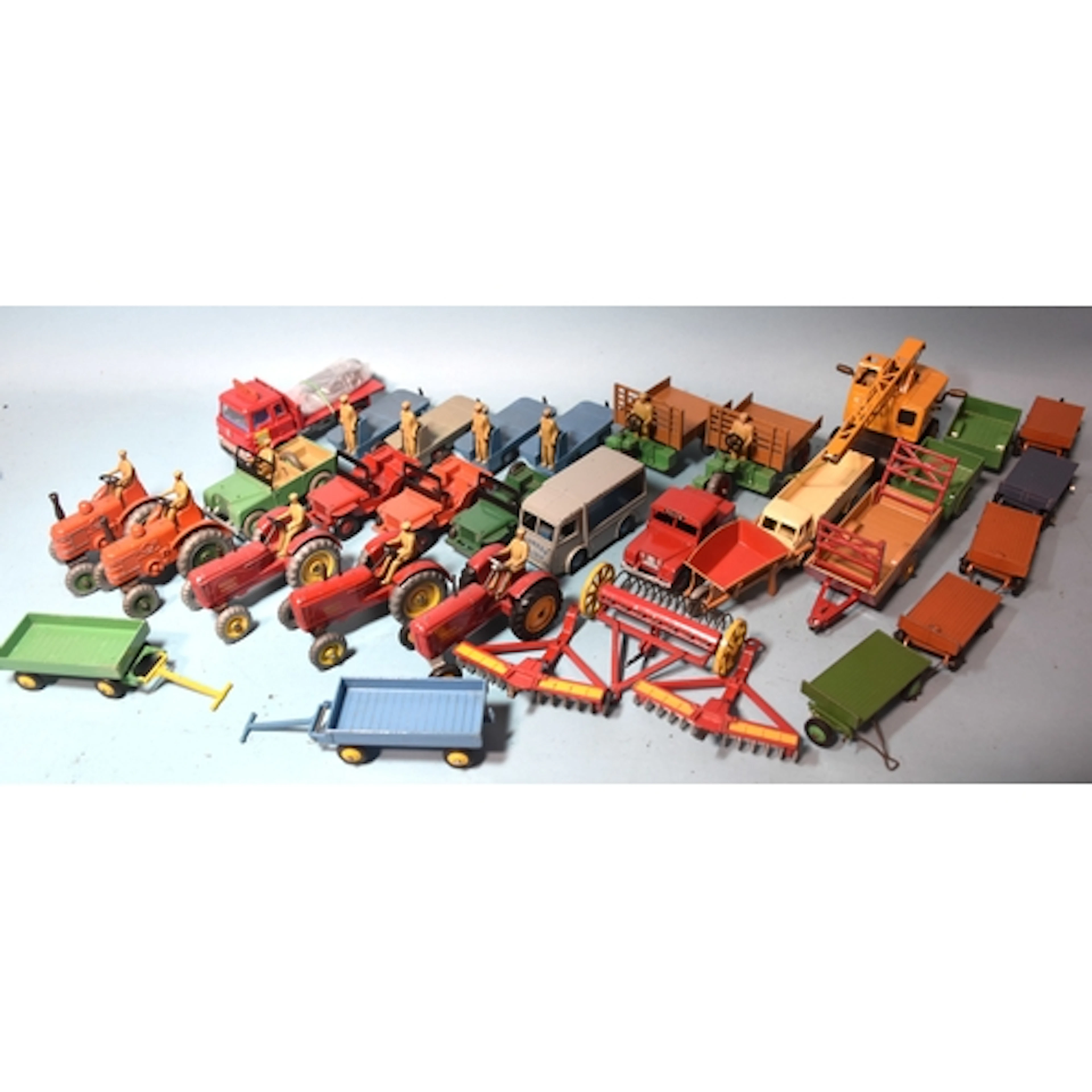 Dinky Toys, a collection of unboxed farm and commercial vehi...
