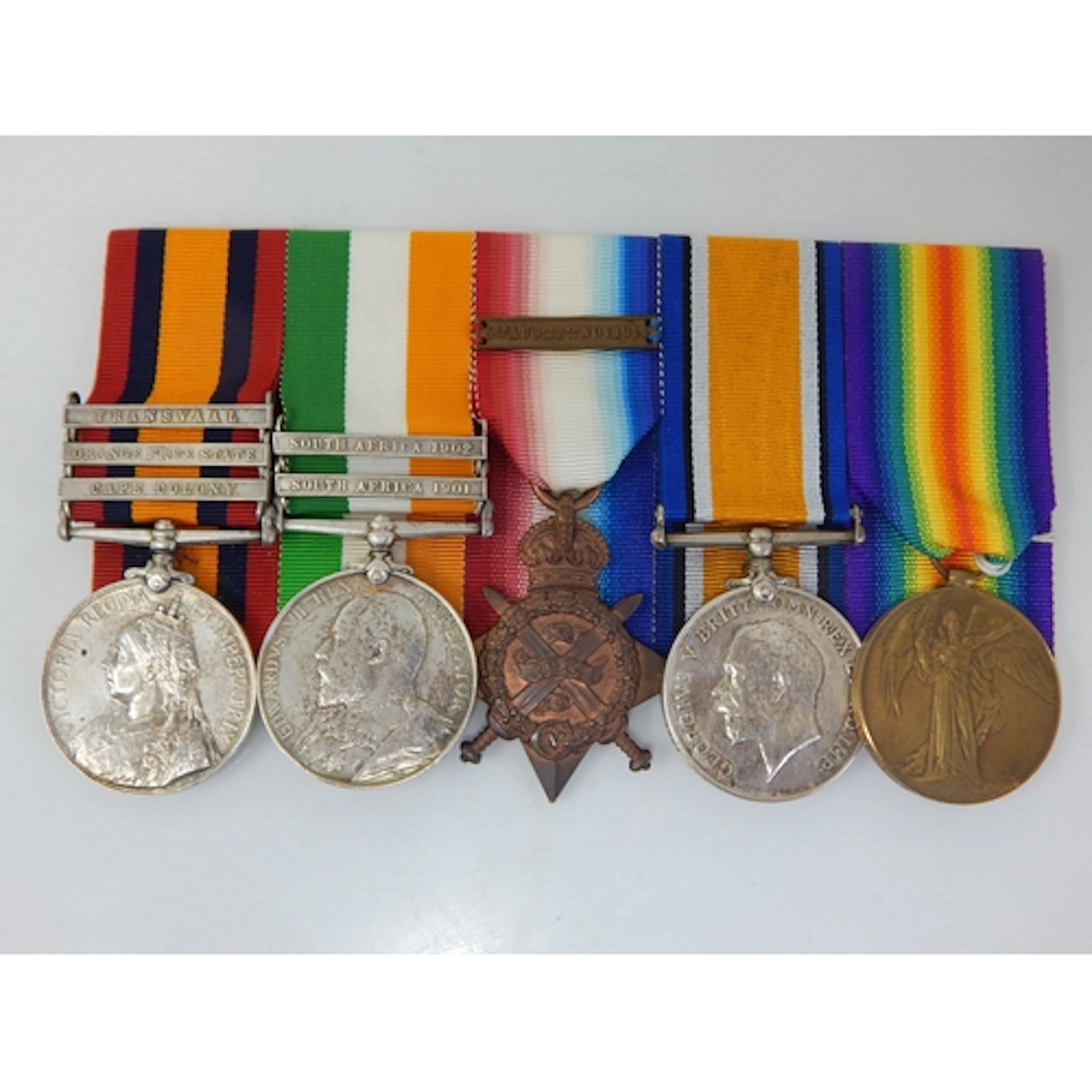 Boer War Q.S.A 3 Bar Medal with Clasps for Transvaal, Cape C...