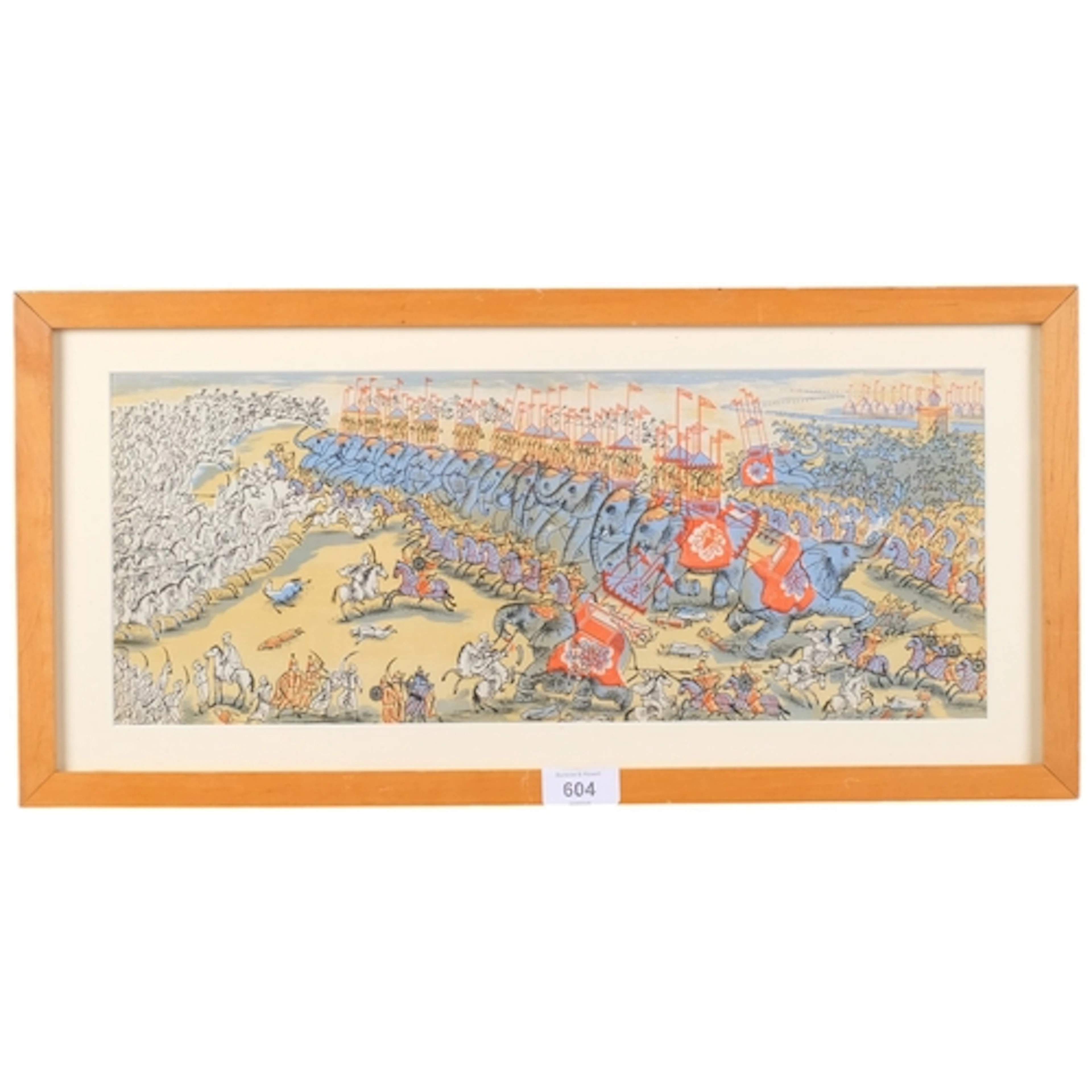 Edward Bawden (1903-1989), lithograph on paper, The Battle o...
