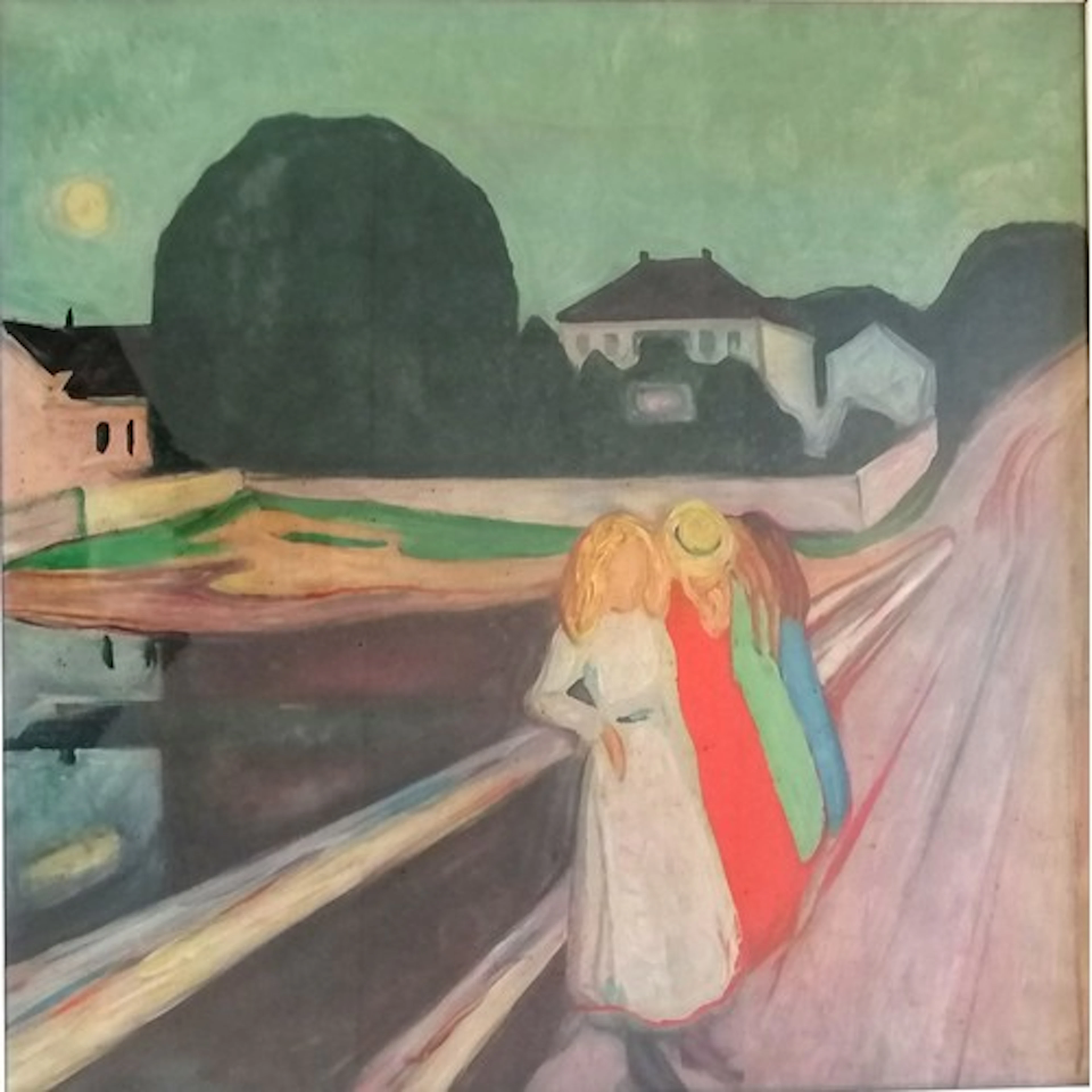 Edvard Munch (1863-1944) print of 'Young Girls on a Bridge' ...