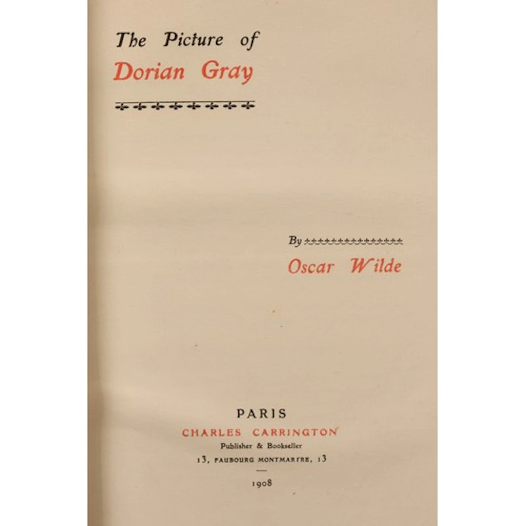 WILDE OSCAR. The Picture of Dorian Gray. 1st Illustrated Edi...