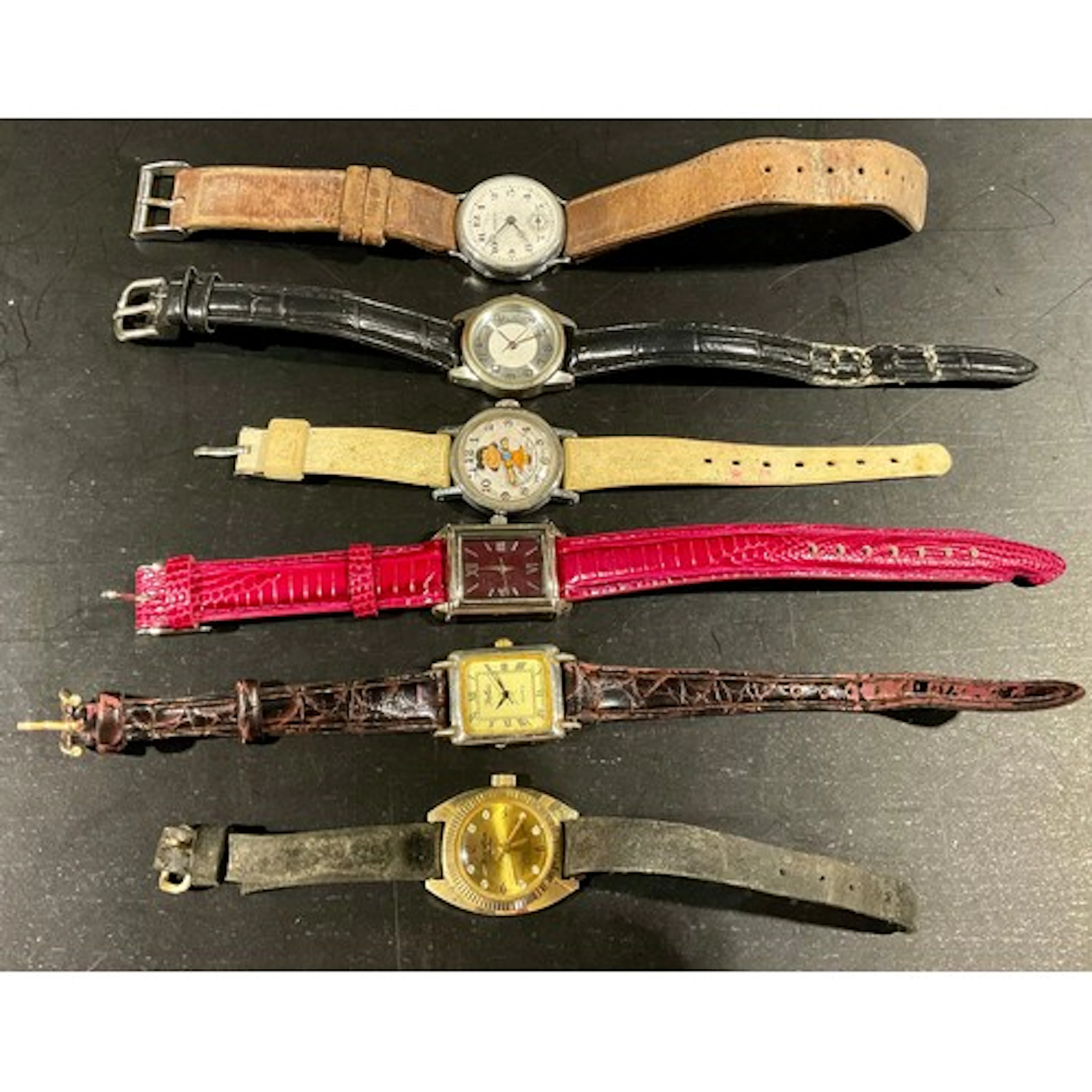 A selection of wristwatches, six altogether to include a vi...