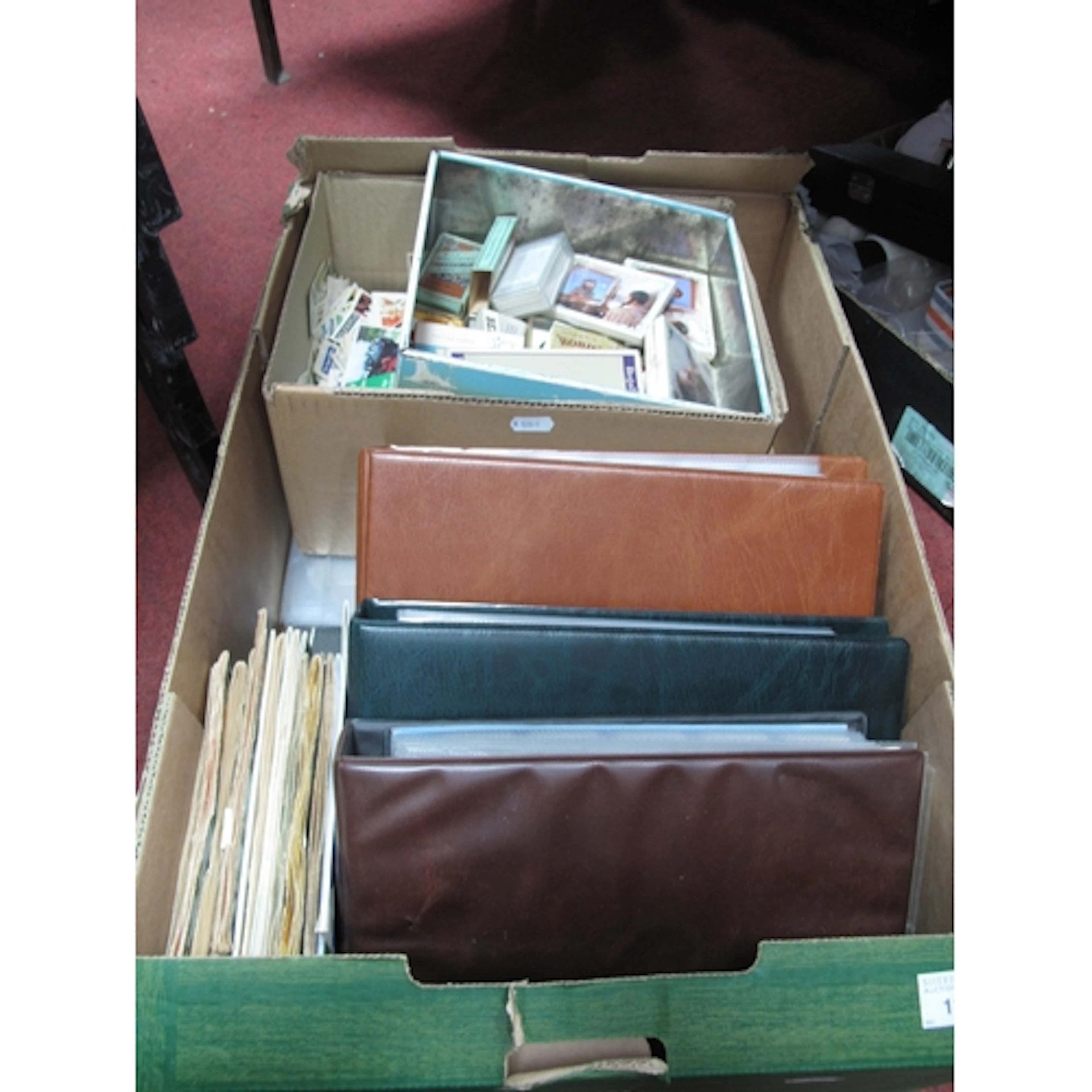 Cigarette and trading cards, in large quantity, including th...
