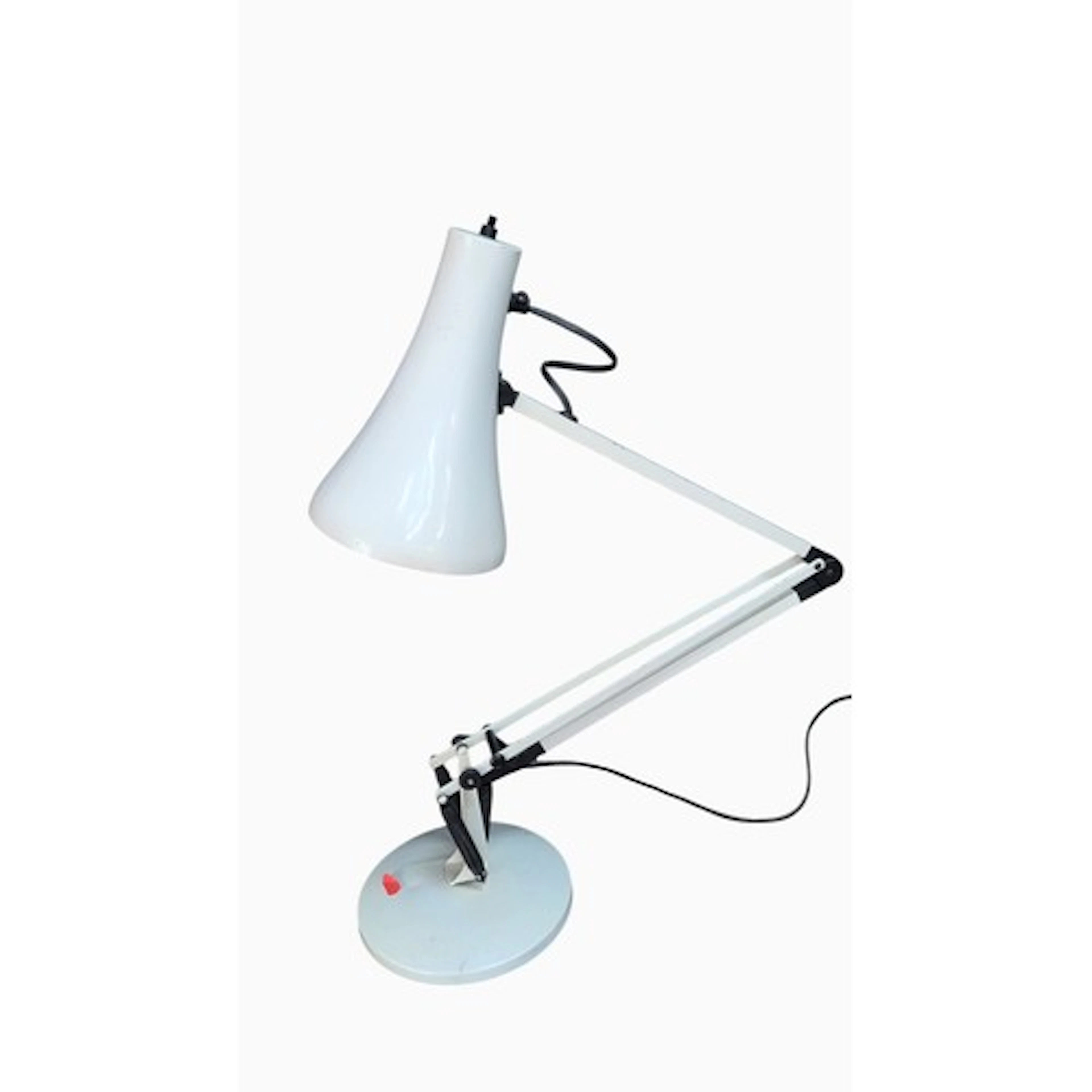 Anglepoise table lamp, Model 90, of white enamelled metal wi...