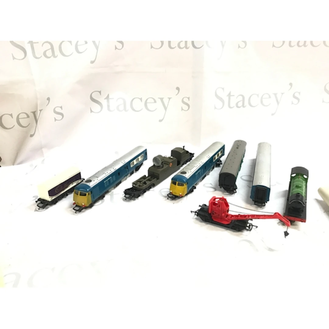 A Triang train set, track and rolling stock