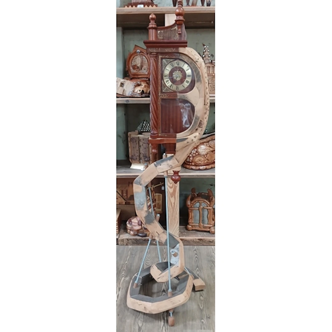 John Southworth Prescott (b1939), "Millennium", clock, recla...