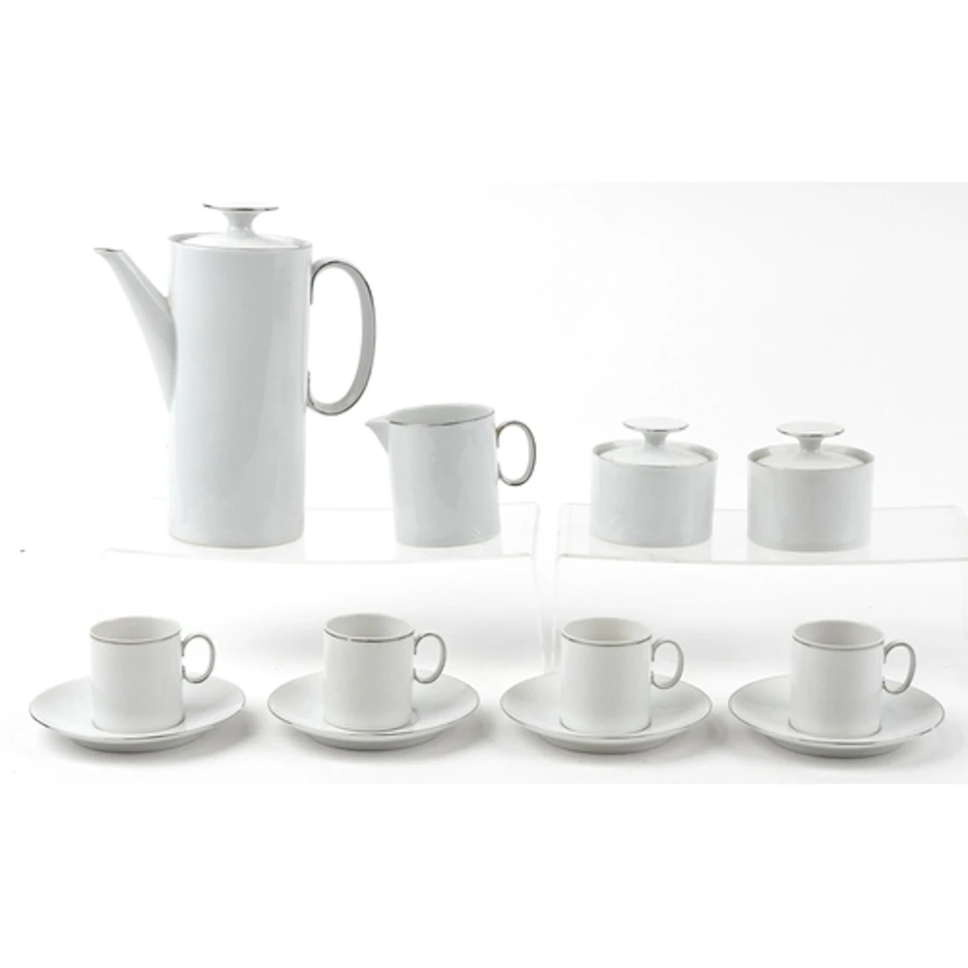 Thomas, German porcelain four place coffee service, the coff...