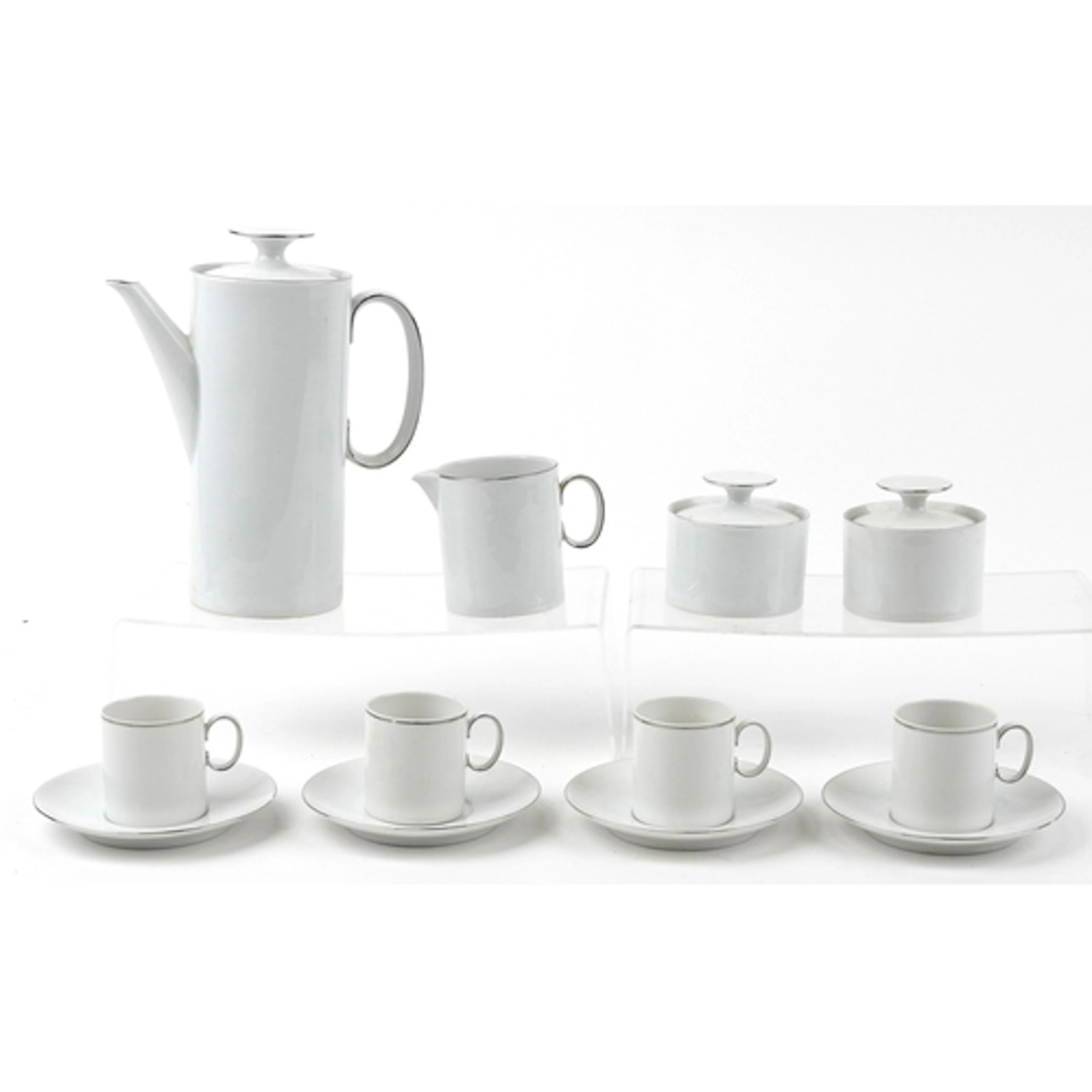 Thomas, German porcelain four place coffee service, the coff...
