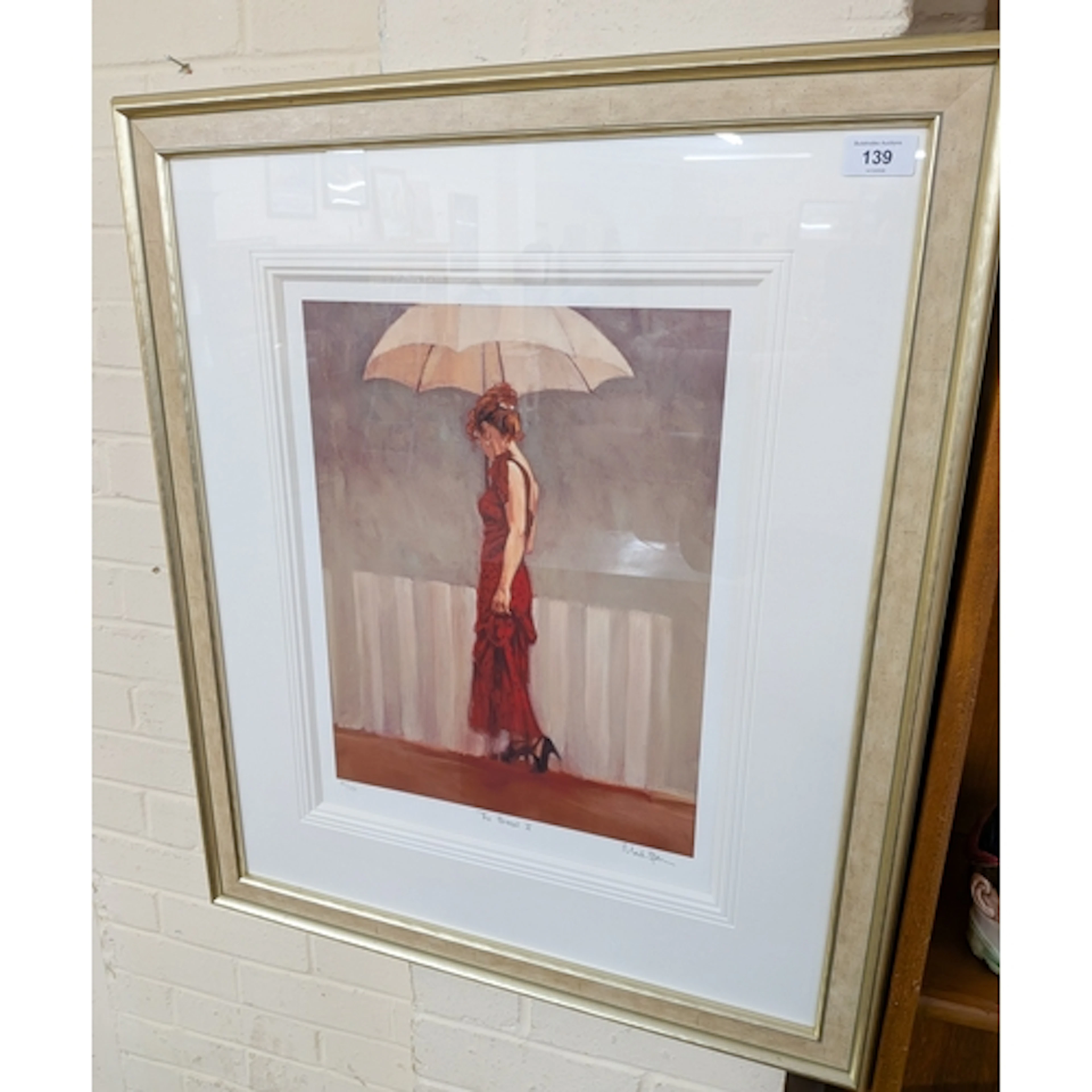 A limited edition signed print by Mark Spain, 'The Parasol I...