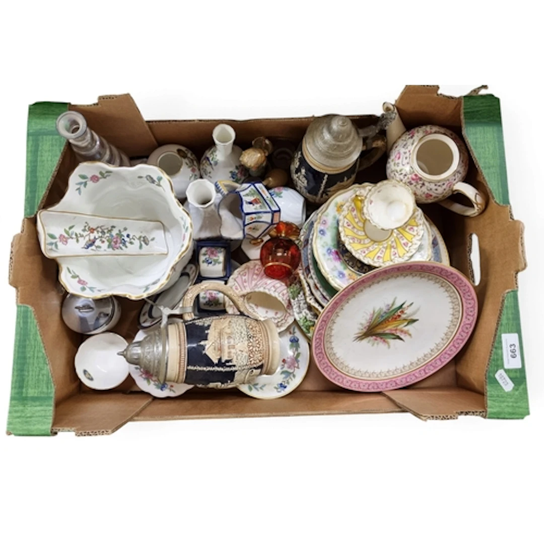 A large quantity of Delphware, Steins etc.