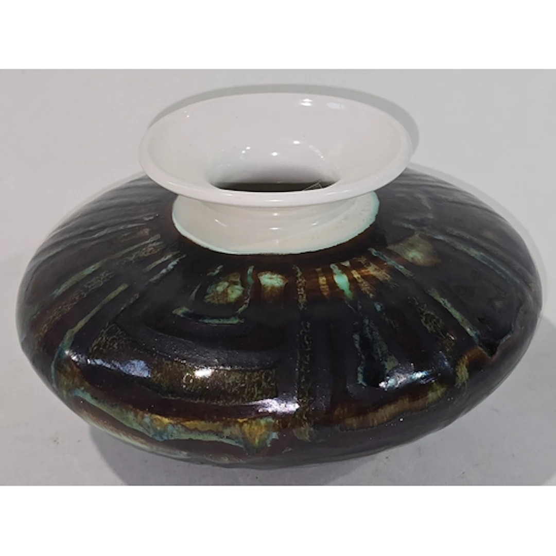 Poole Pottery studio vase designed by Robert Jefferson mark ...