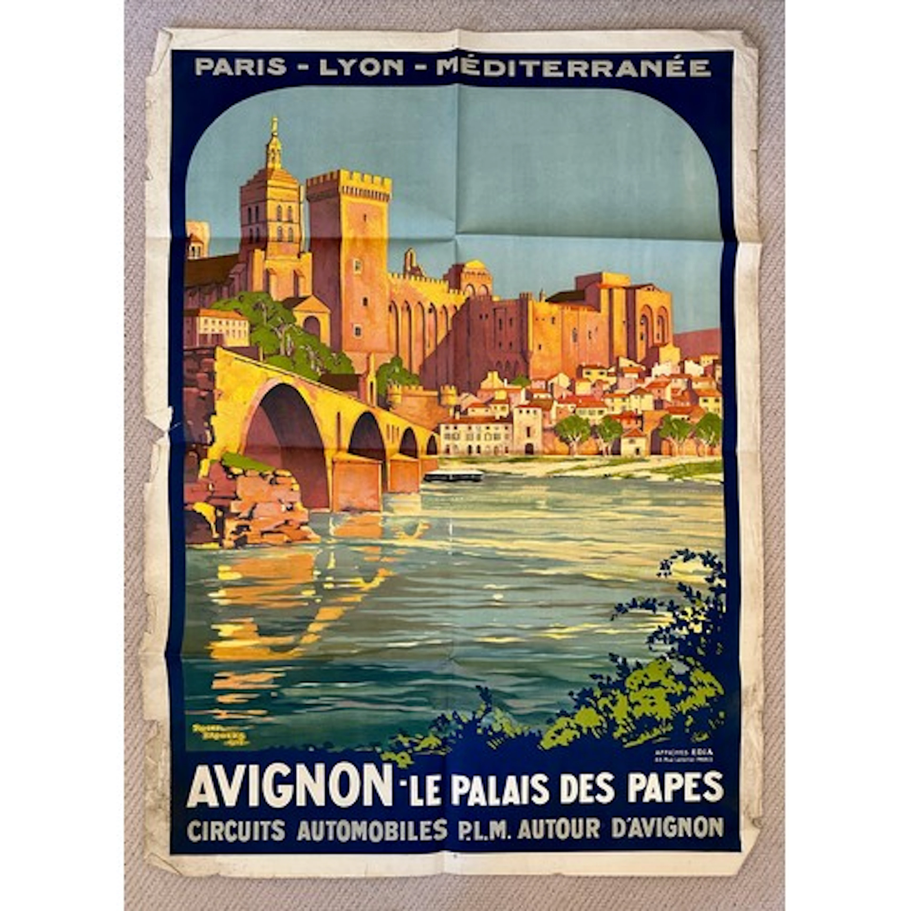 An original lithographic PLM (Paris, Lyon, Mediterranee, rai...