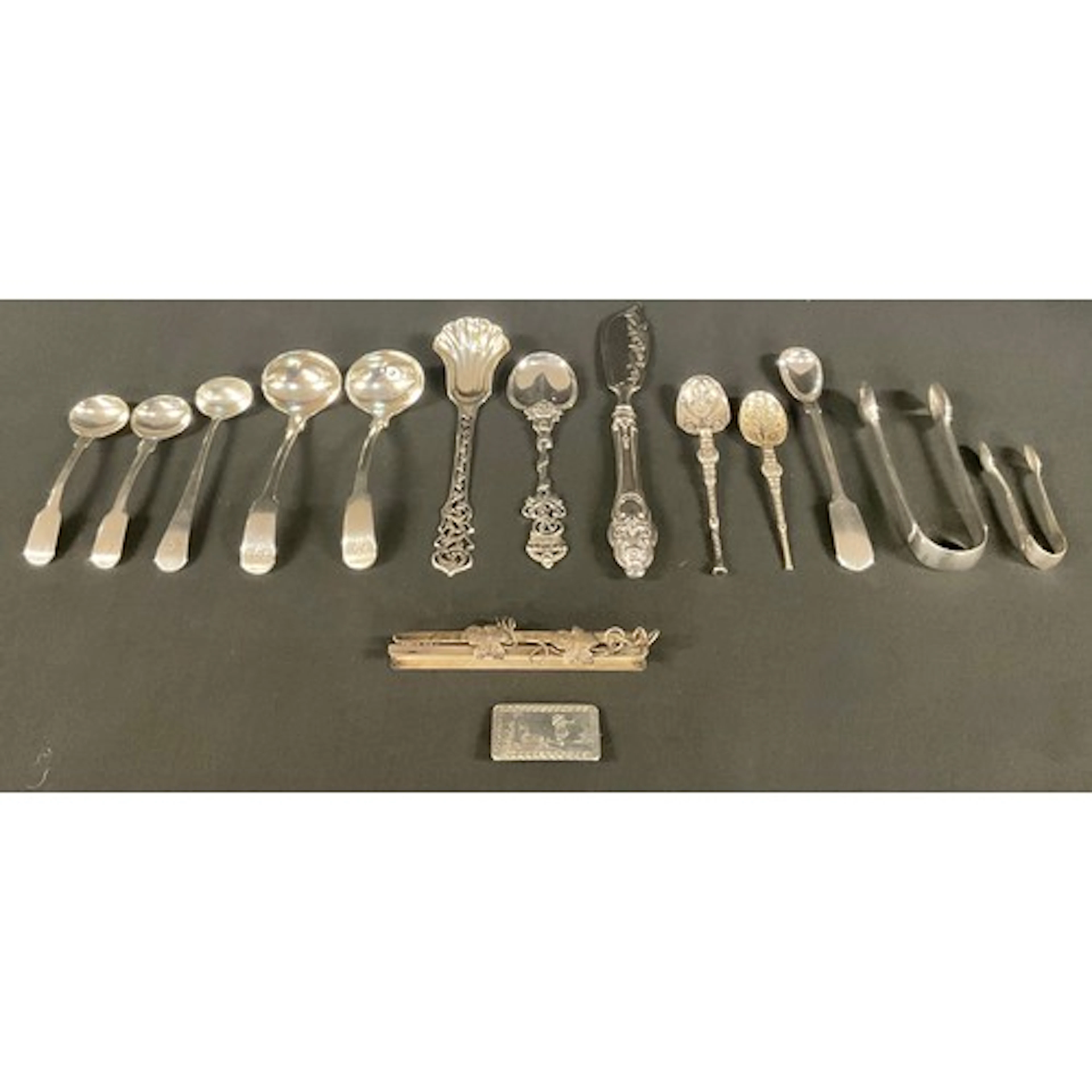 A Victorian silver spoon, scalloped bowl, pierced openwork h...