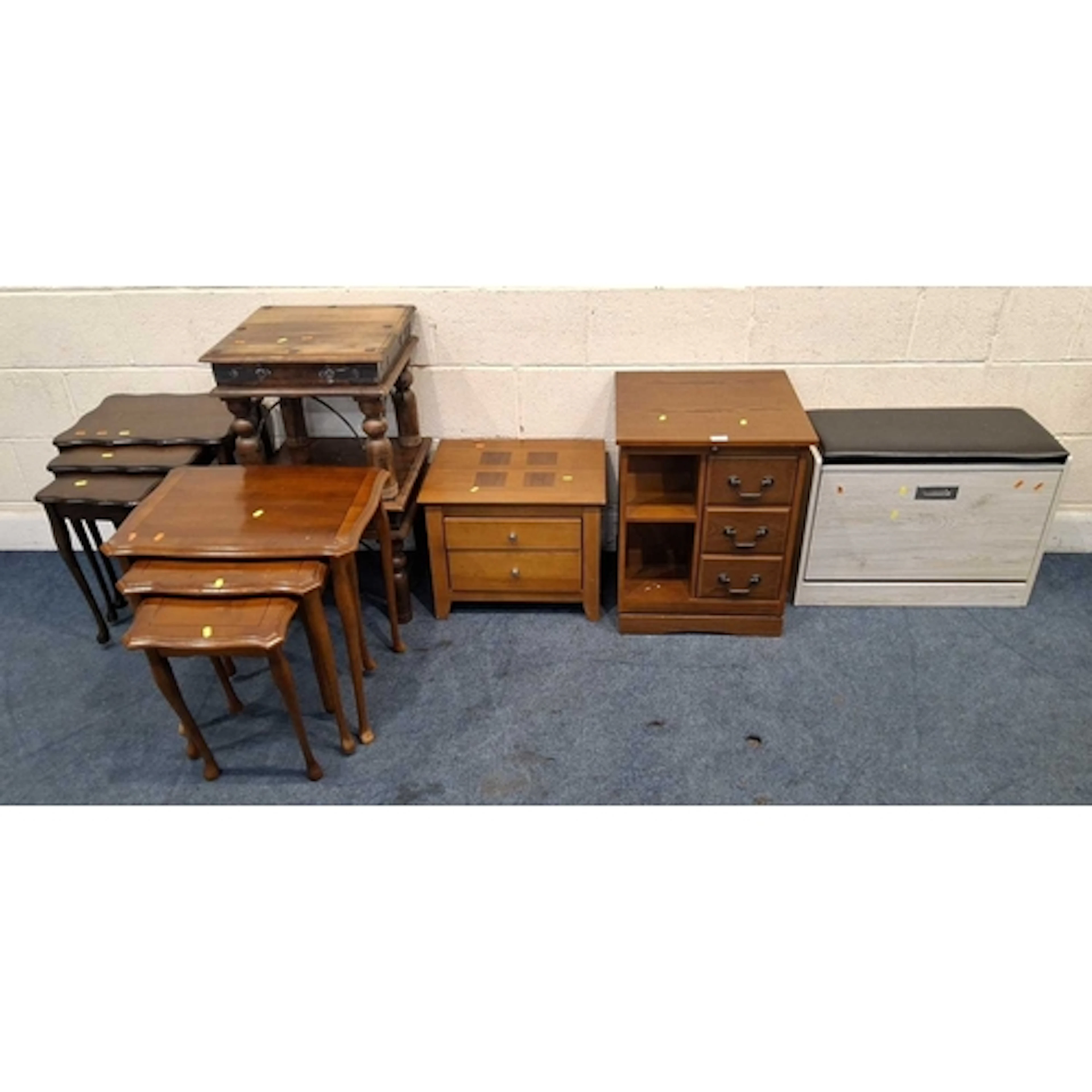 A SELECTION OF OCCASIONAL FURNITURE, to include a revolving ...