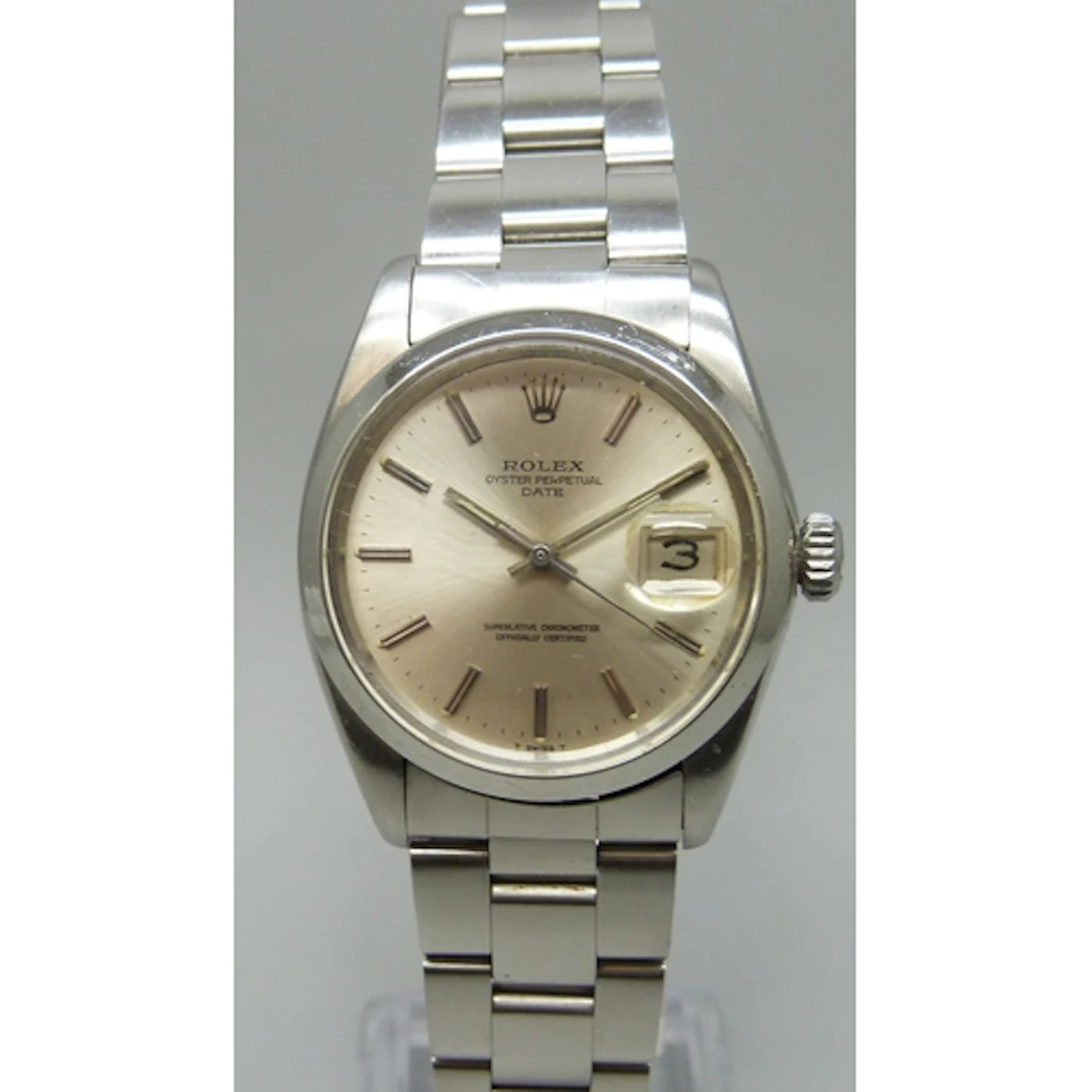 A Rolex Oyster Perpetual date wristwatch with stainless stee...