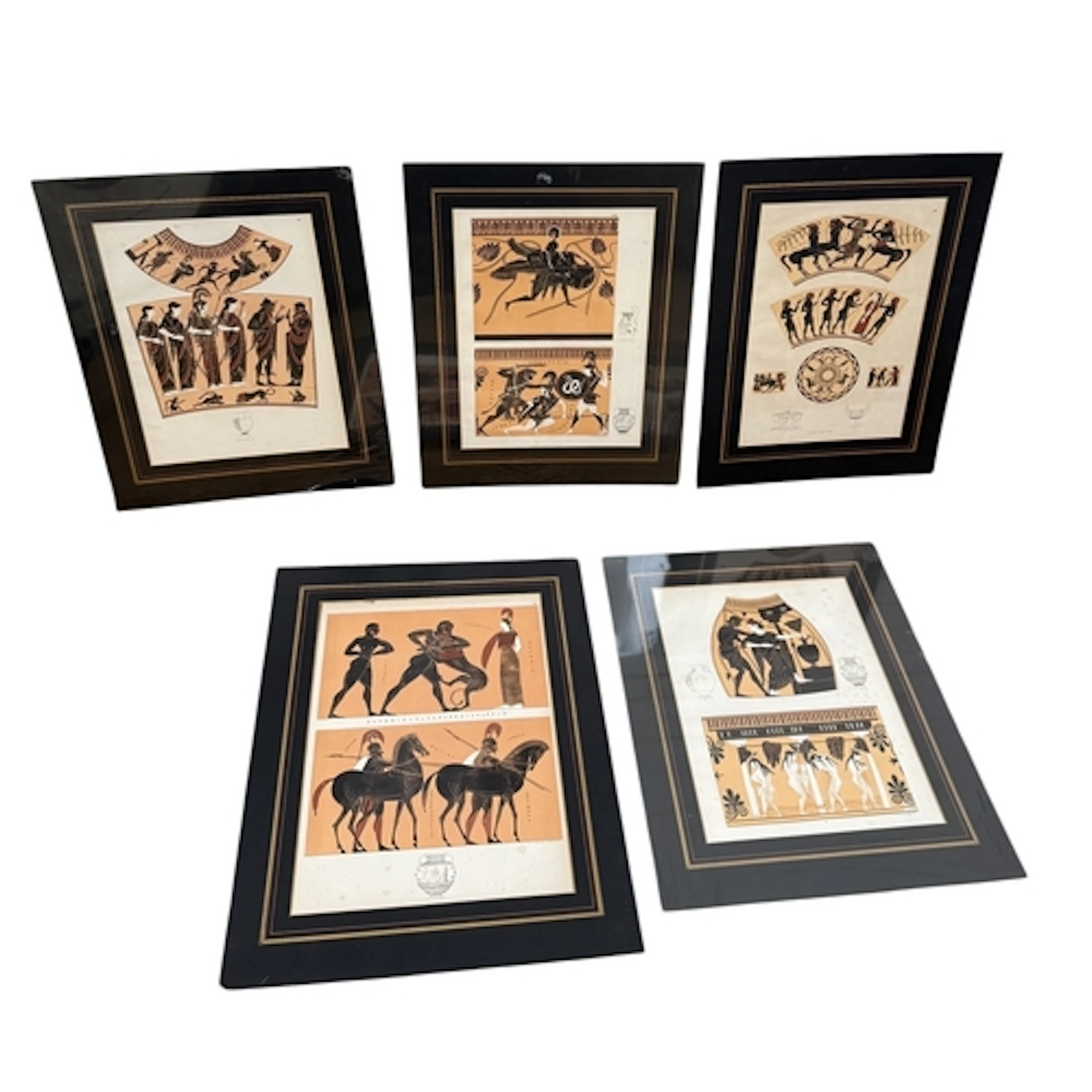 AFTER THE ANTIQUE: A GROUP OF FIVE 19TH CENTURY LITHOGRAPHS ...