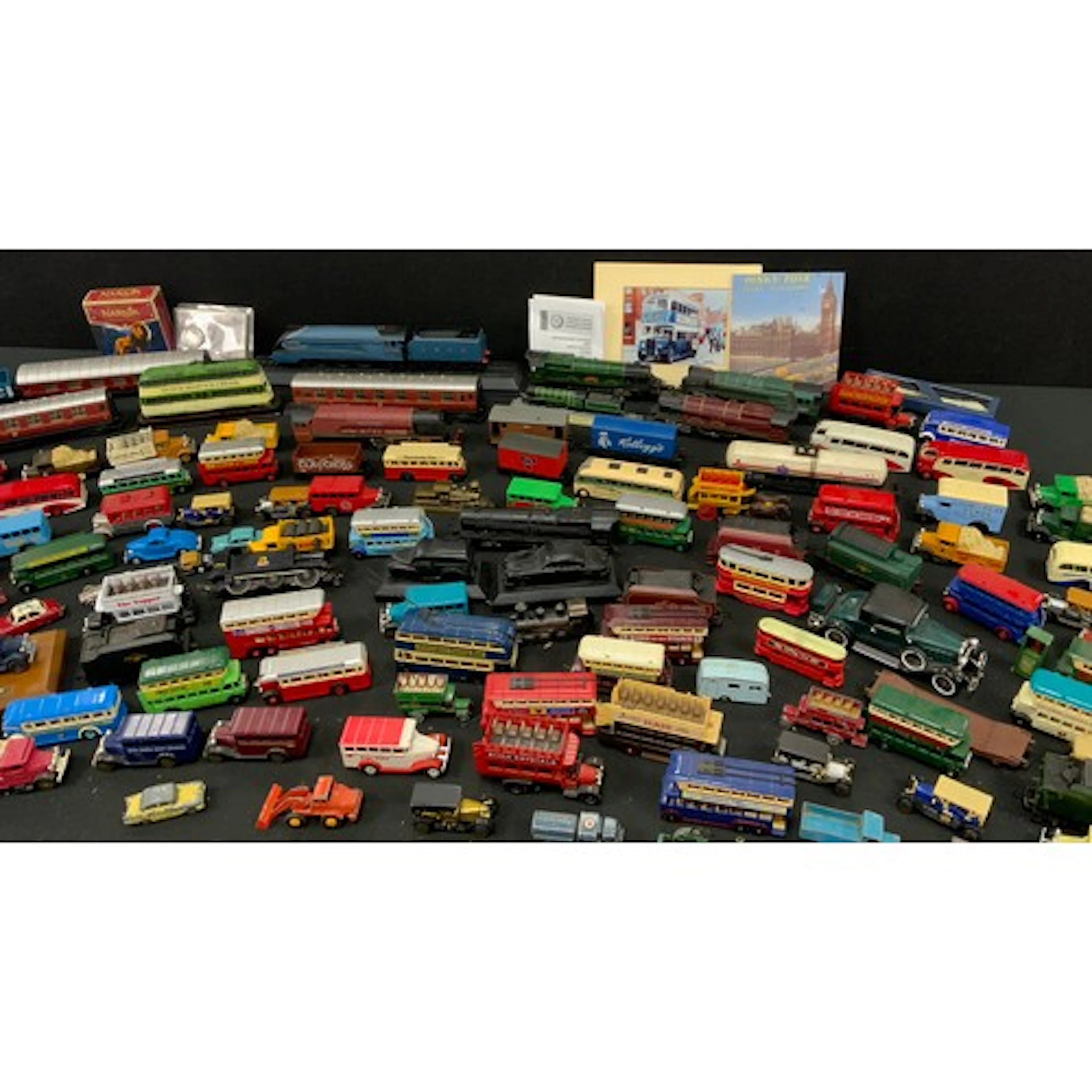 Toys and juvenilia - Dutch maid ice cream, London buses, MNW...