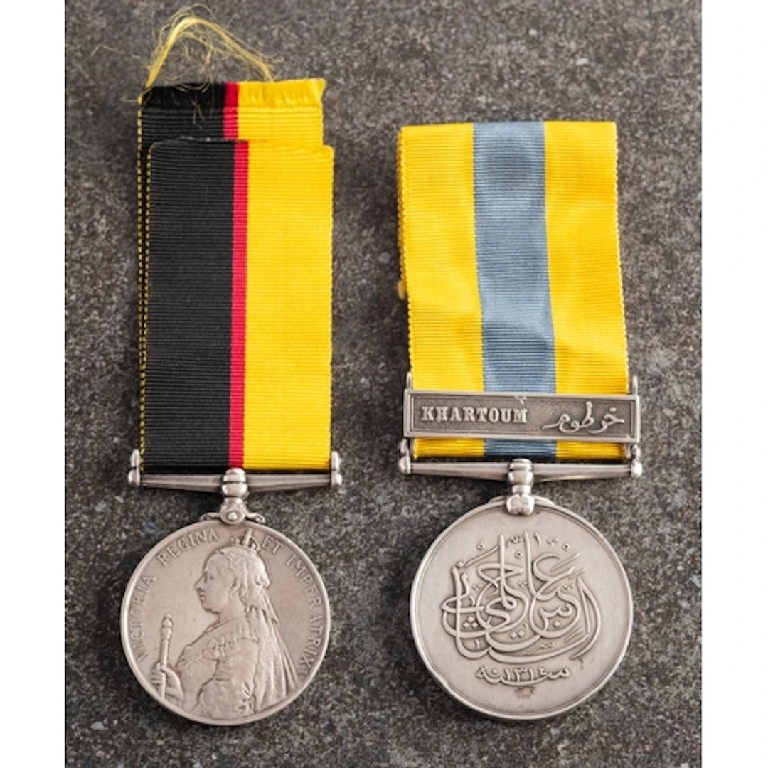 A Victorian Sudan pair to ' '4369 Pte Geo Whitaker 1st Batt ...