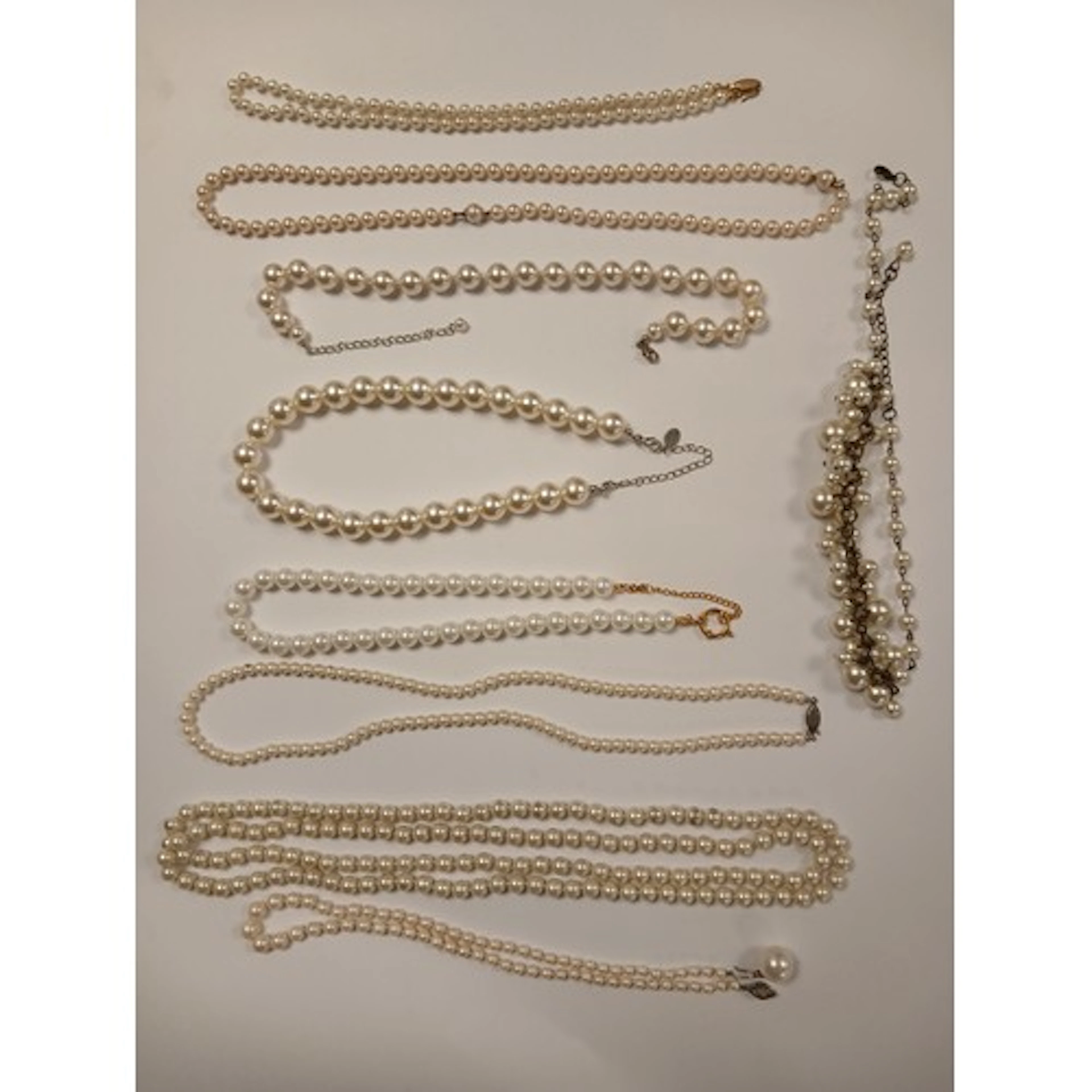 Collection of beaded jewellery.