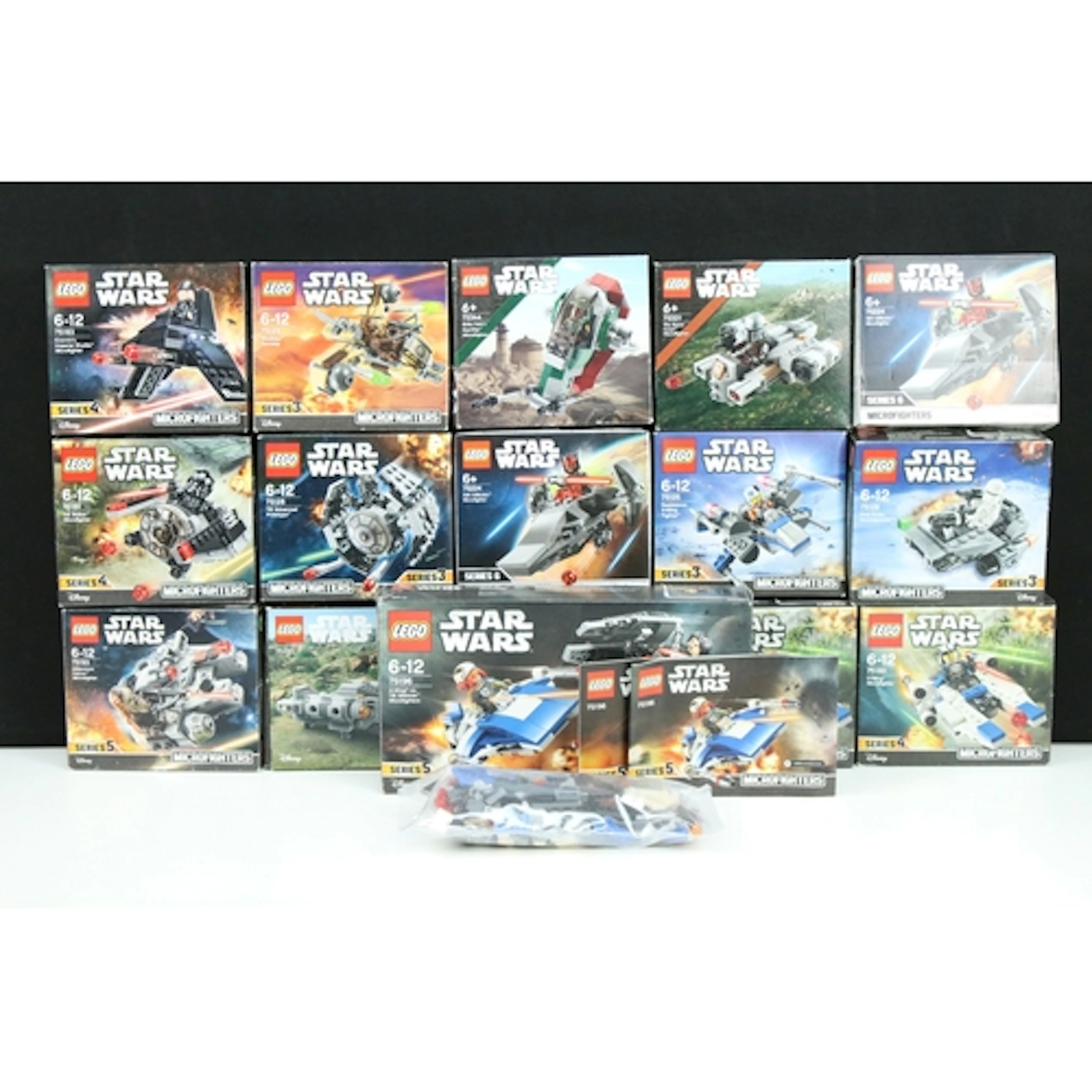Lego - 16 Boxed Lego Star Wars sets to include various Micro...