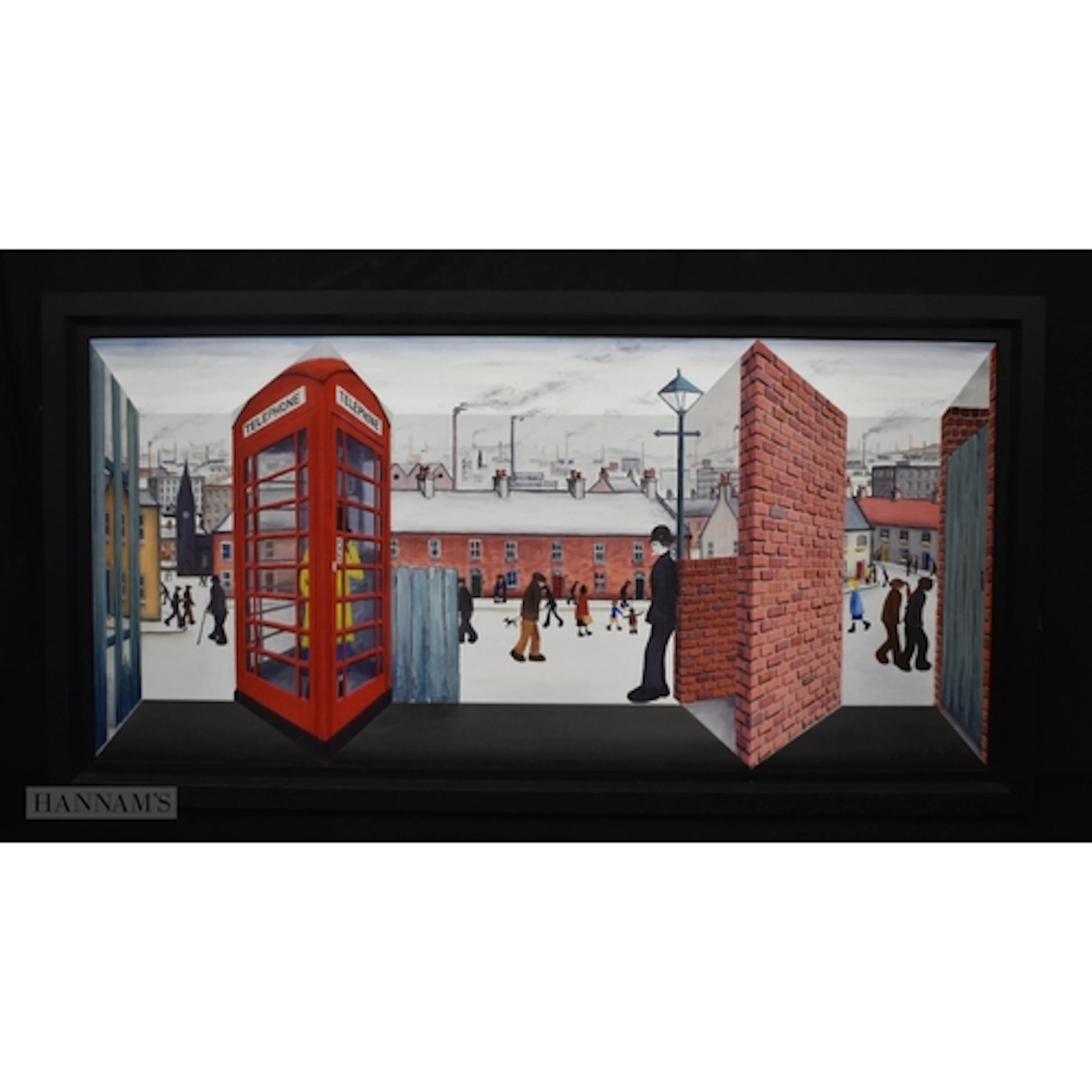 John D Wilson (20th Century British), a framed 3D wall sculp...