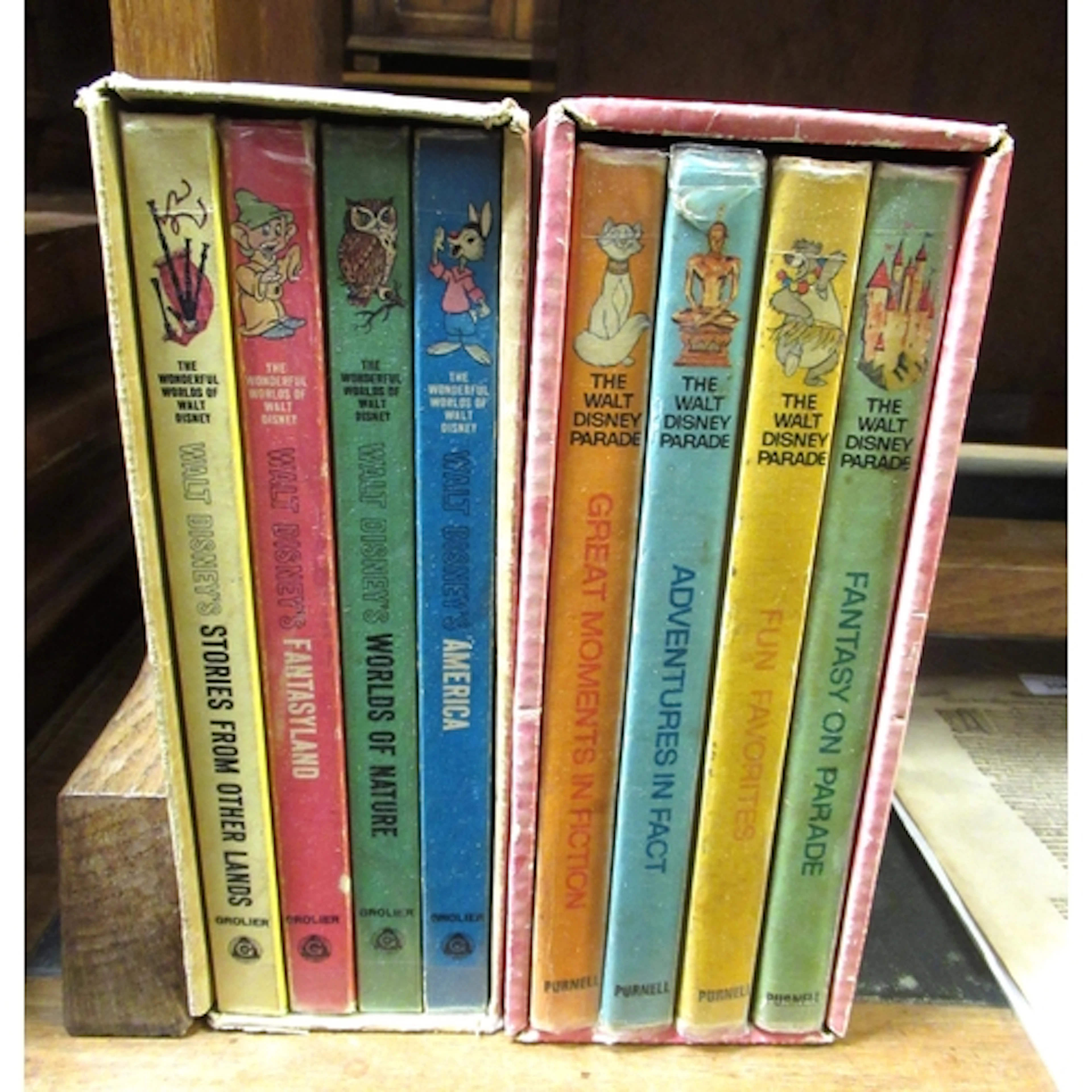 Two Walt Disney four volume sets ' The Walt Disney Parade ' ...