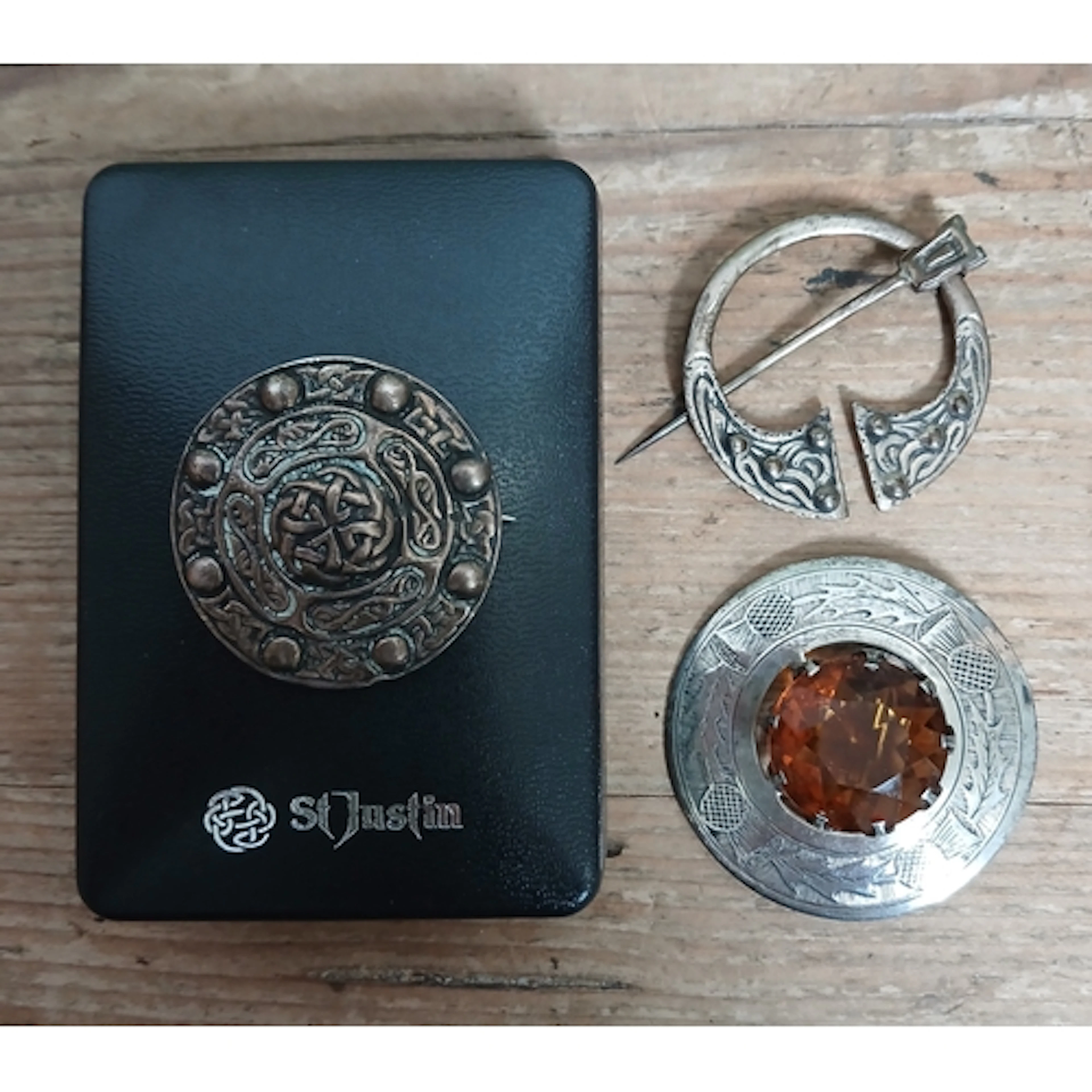 A hallmarked silver kilt pin by Robert Allison, another Celt...