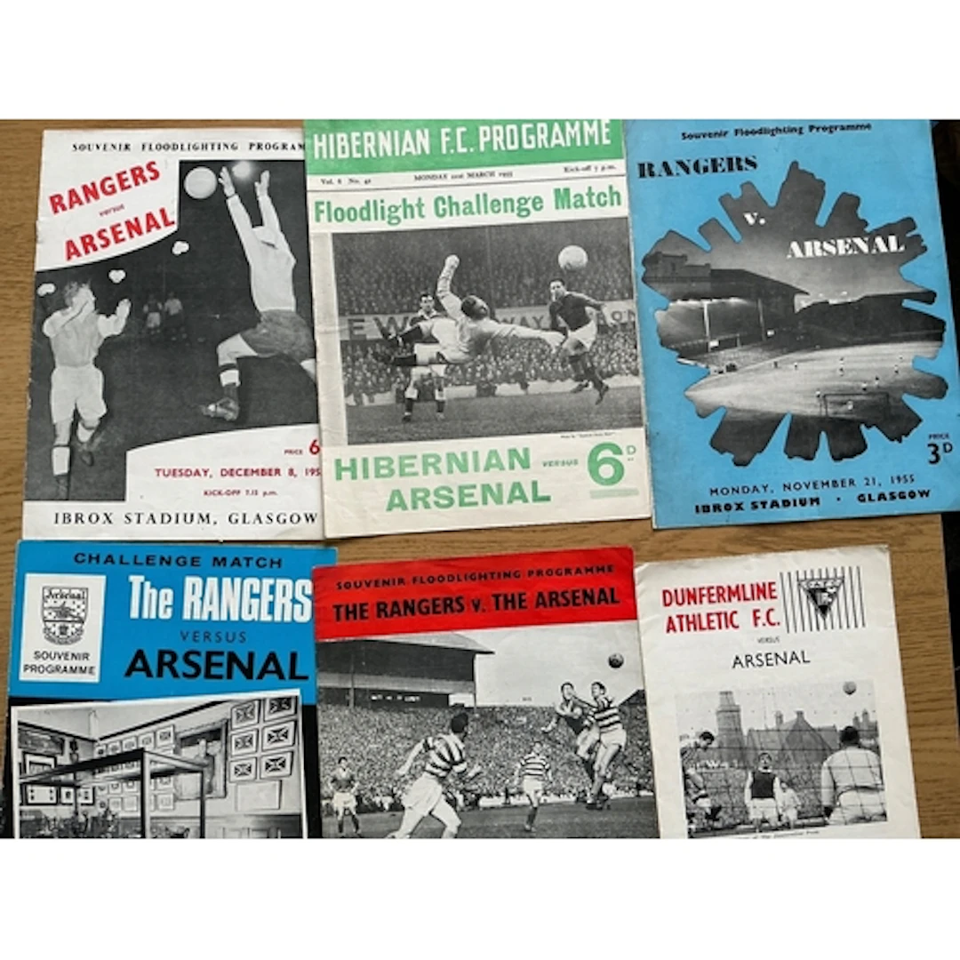 Arsenal Away Friendly Football Programmes: All played in eit...