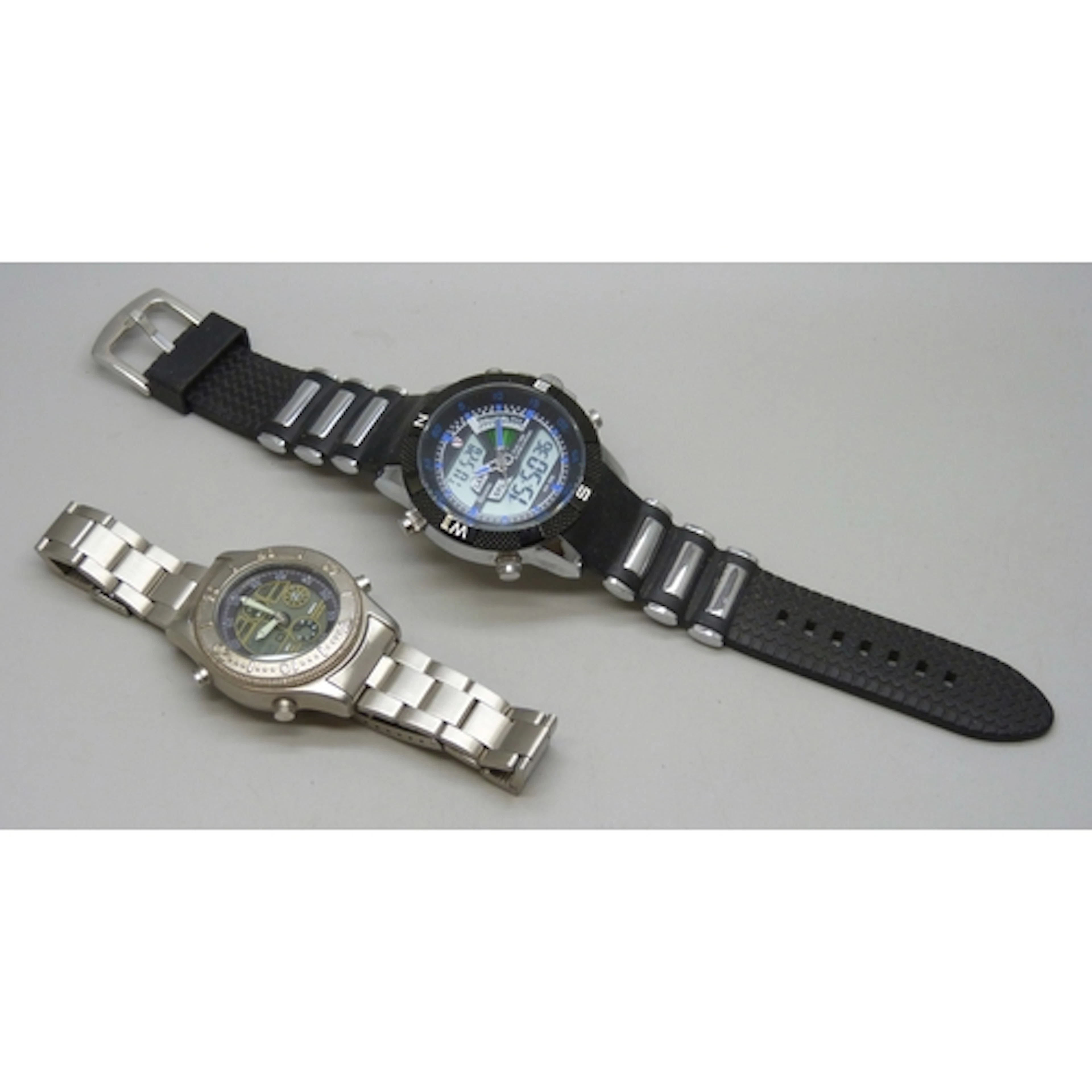 Two wristwatches including a Shark sport watch, 52mm includi...