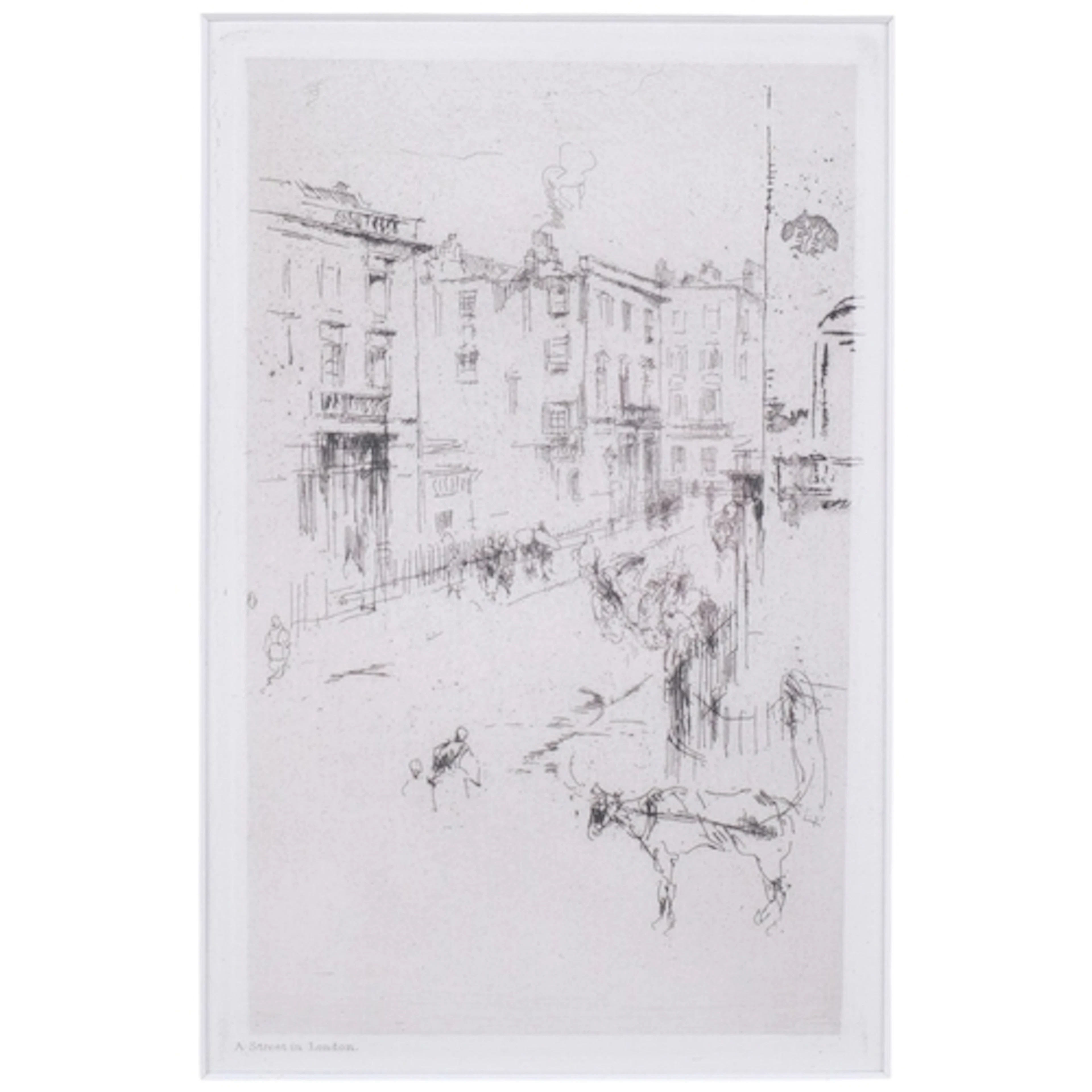 James McNeil Whistler (1834-1903), etching on paper, A Stree...